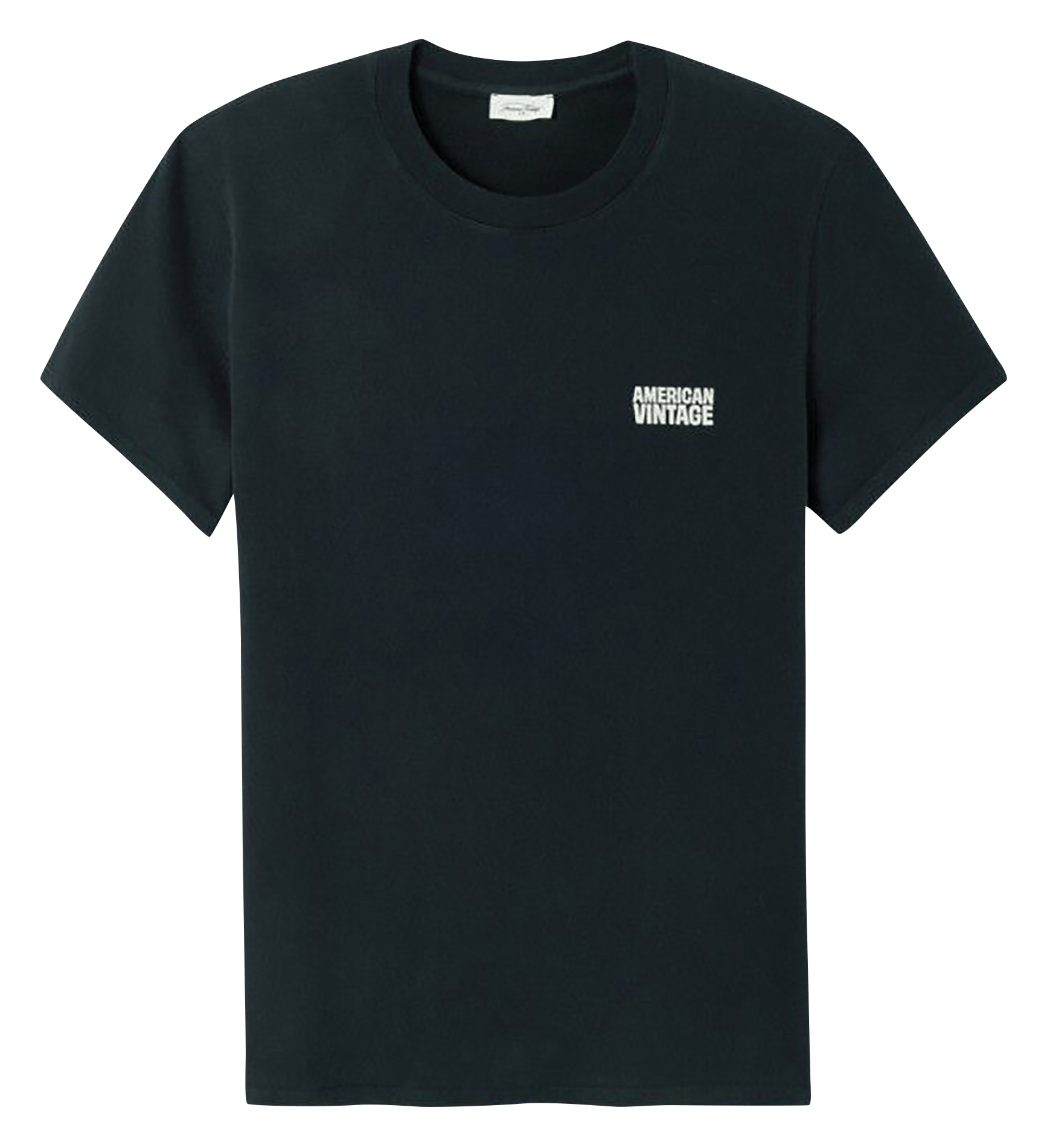 Gerade geschnittenes Rundhals-T-Shirt aus Baumwolle AMERICAN VINTAGE