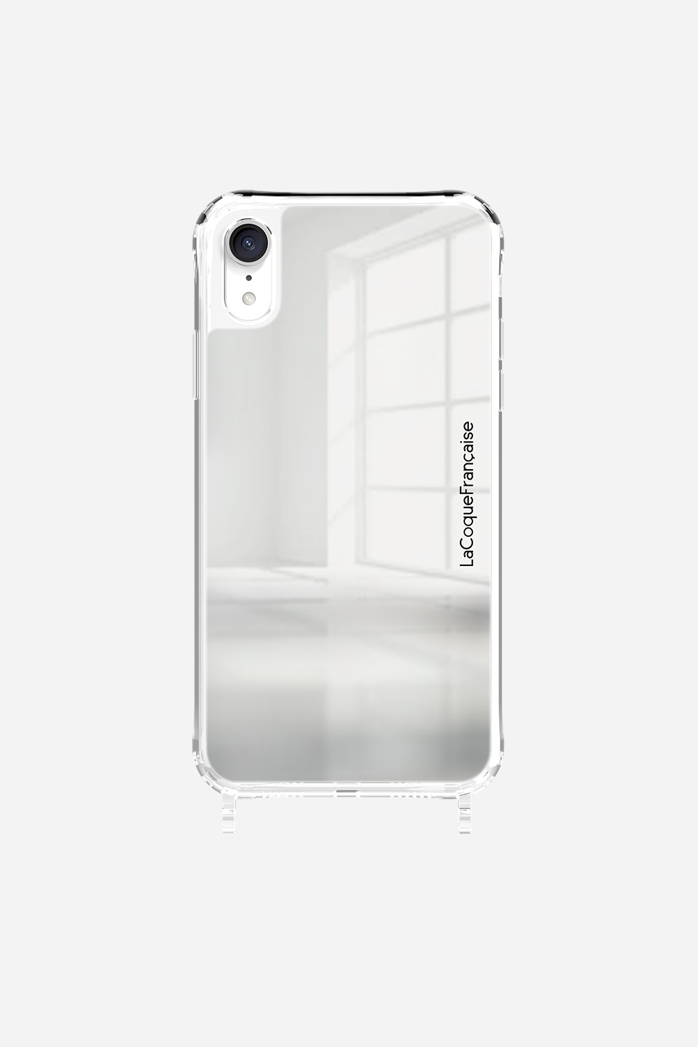 Coque de téléphone miroir avec anneaux pour iphone xr LA COQUE FRANCAISE Argent
