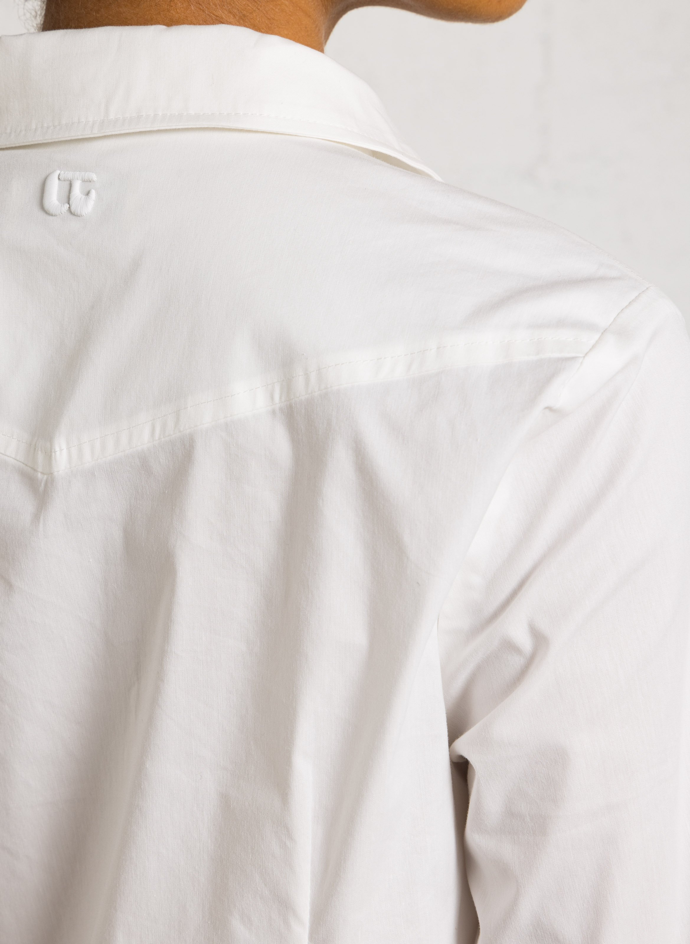 Fitted shirt with classic collar LE TEMPS DES CERISES White