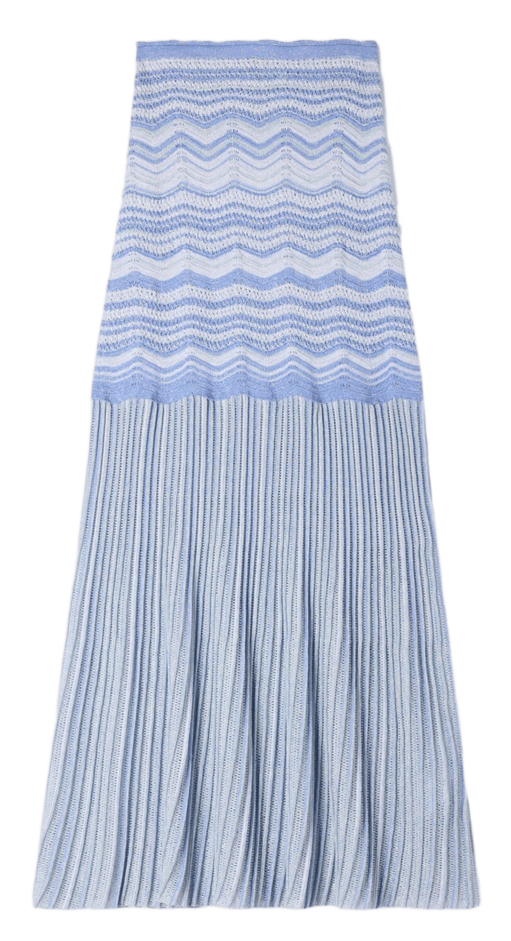 Flared knitted skirt SANDRO Blue