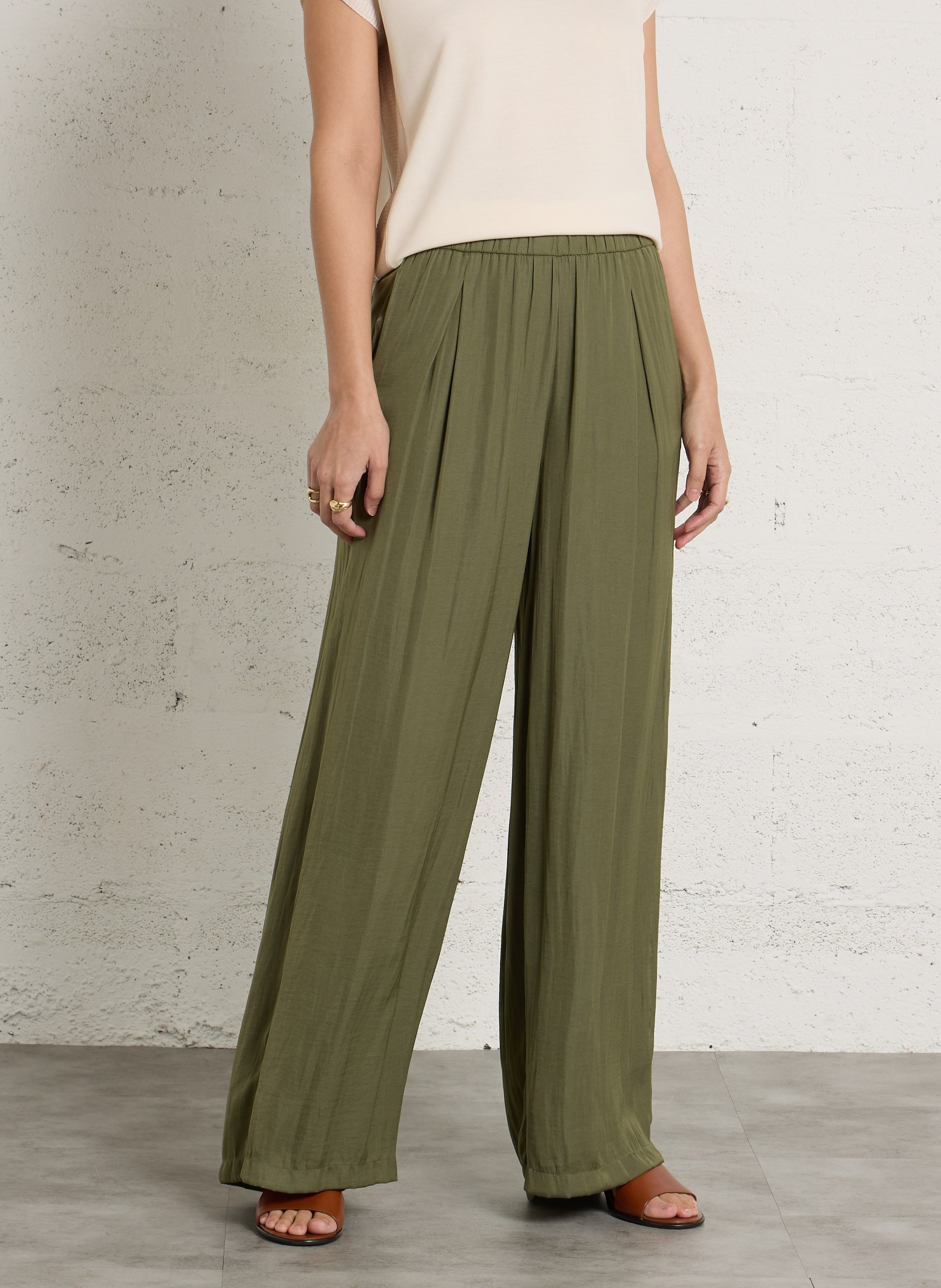 Ruimvallende blouse met klassieke kraag en print MAISON 123