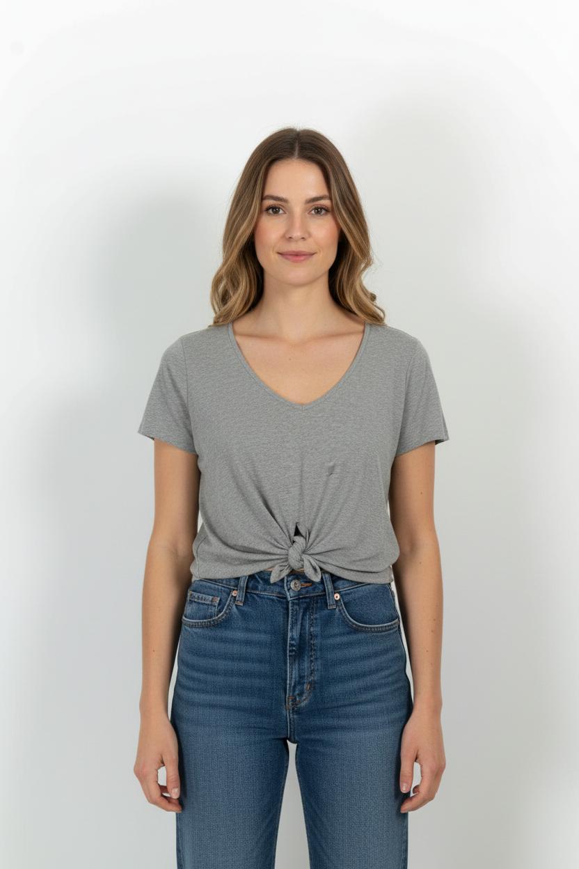 Tommy Badge T-shirt SEZANE - Seconde main Grey