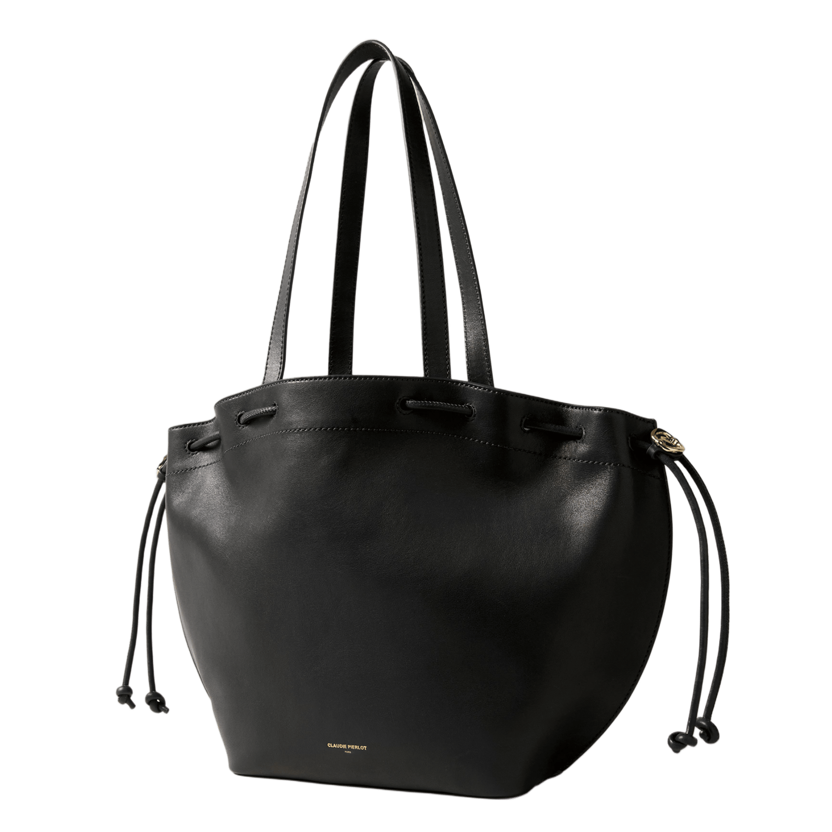 Sac porté épaule en cuir CLAUDIE PIERLOT Noir