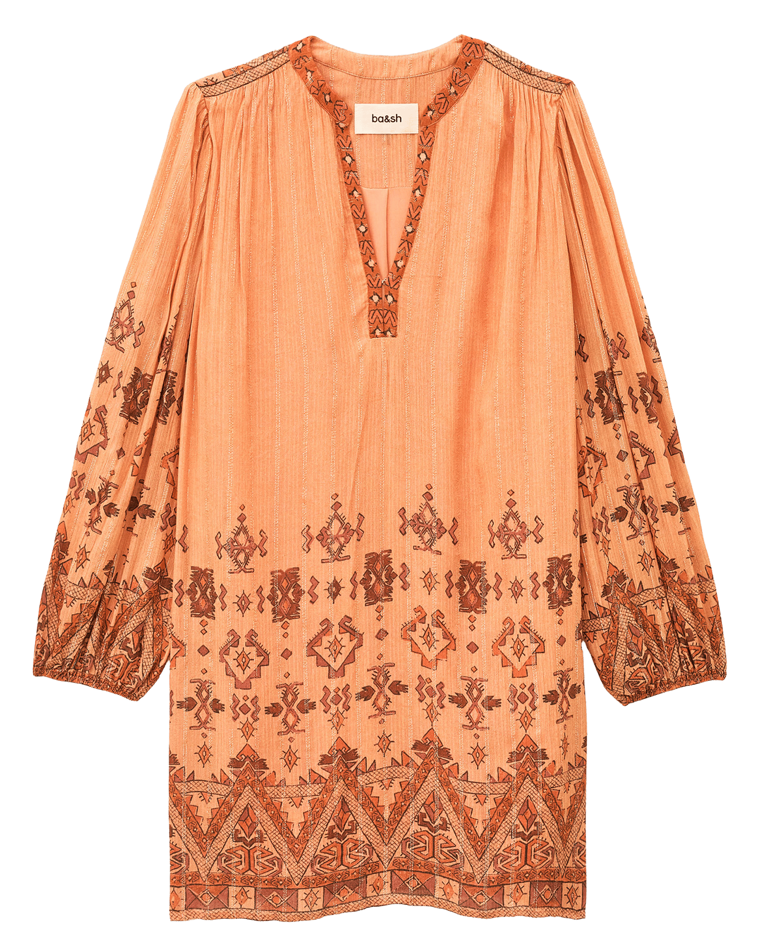 Short printed dress BA&SH Orange