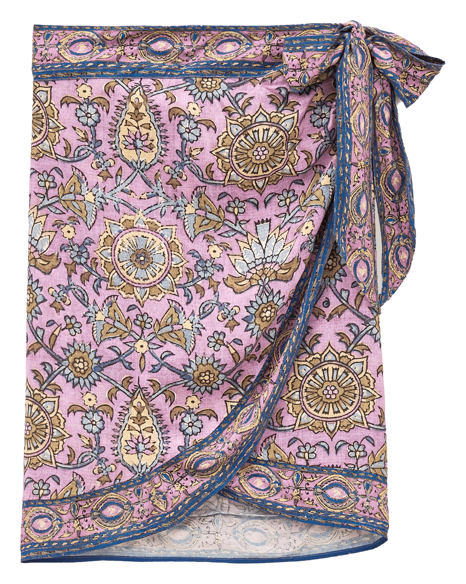 Korte wikkelrok met print BA&SH Violet