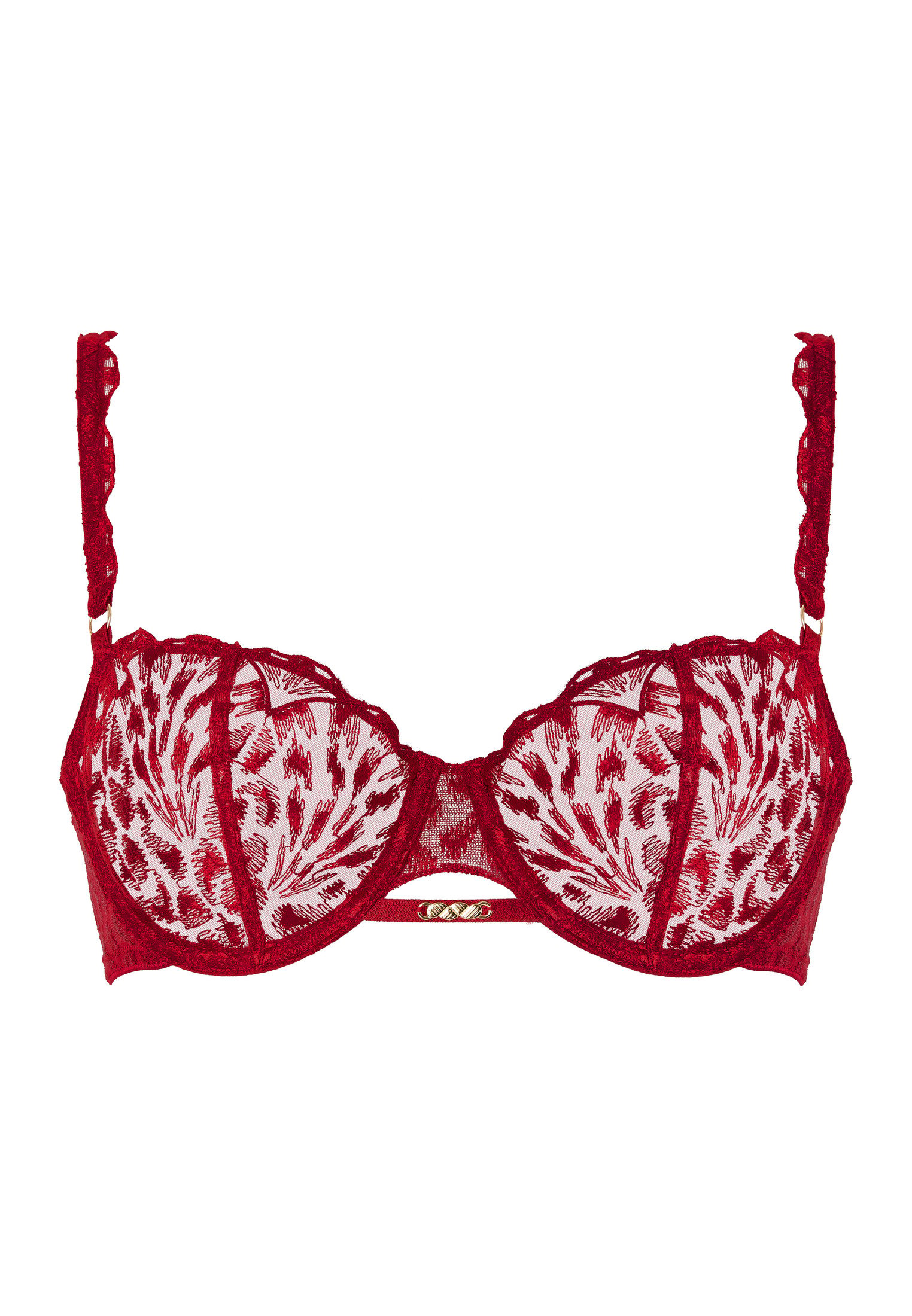 Underwired push-up bra AUBADE Red