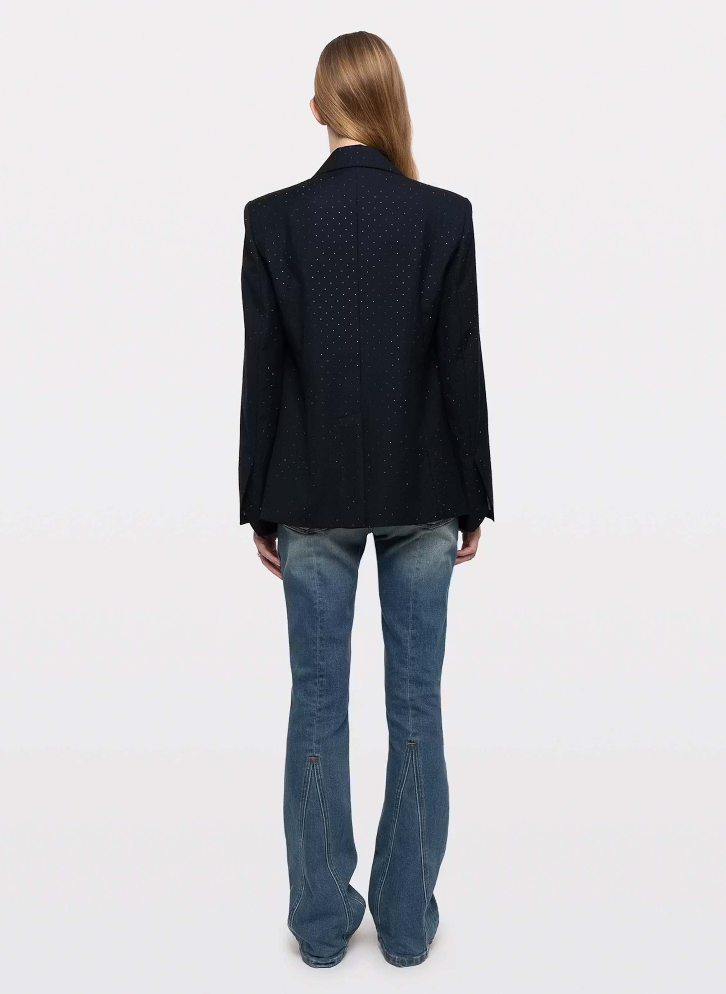 Blazer droit à strass | Bleu ZADIG&VOLTAIRE Femme