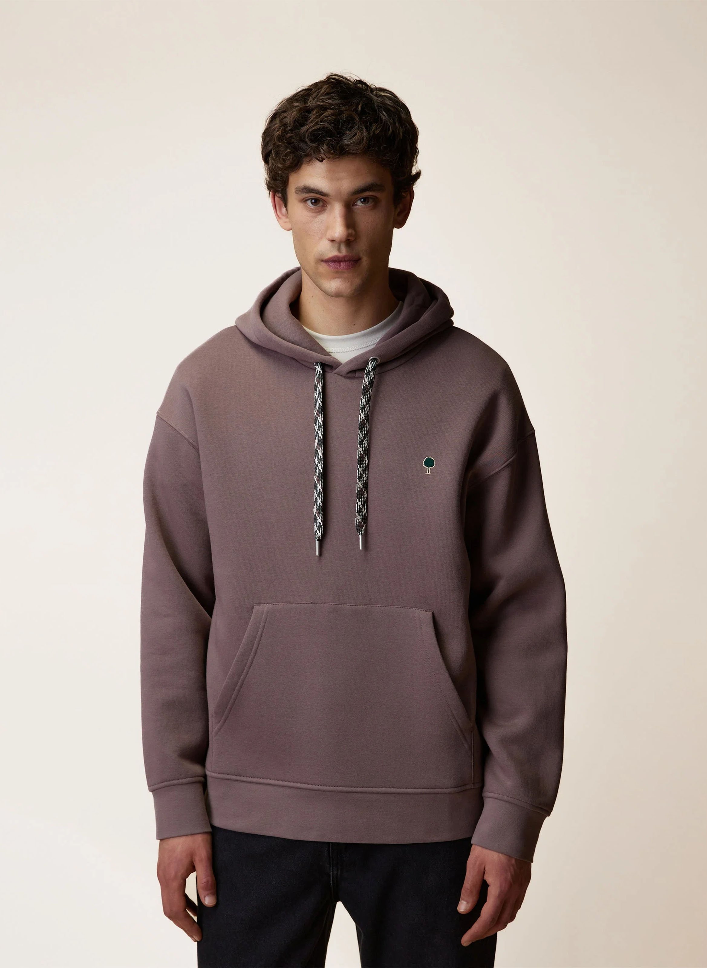 Kapuzenpullover aus Baumwollmischung FAGUO Violett
