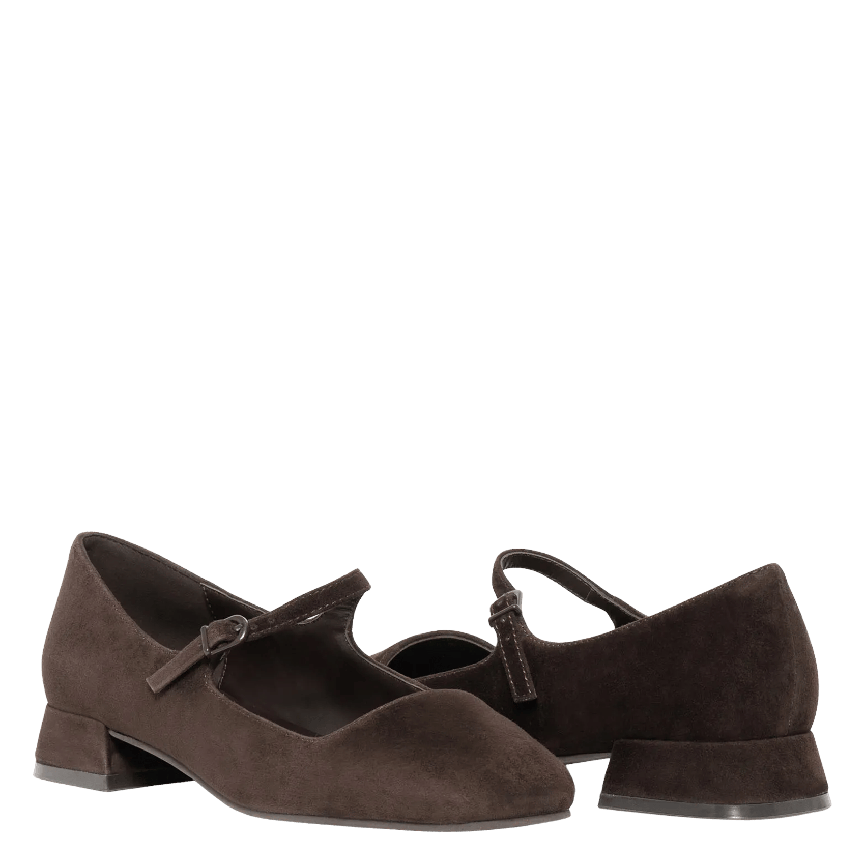 Ballerinas mit Riemchen aus Wildleder BOCAGE Braun