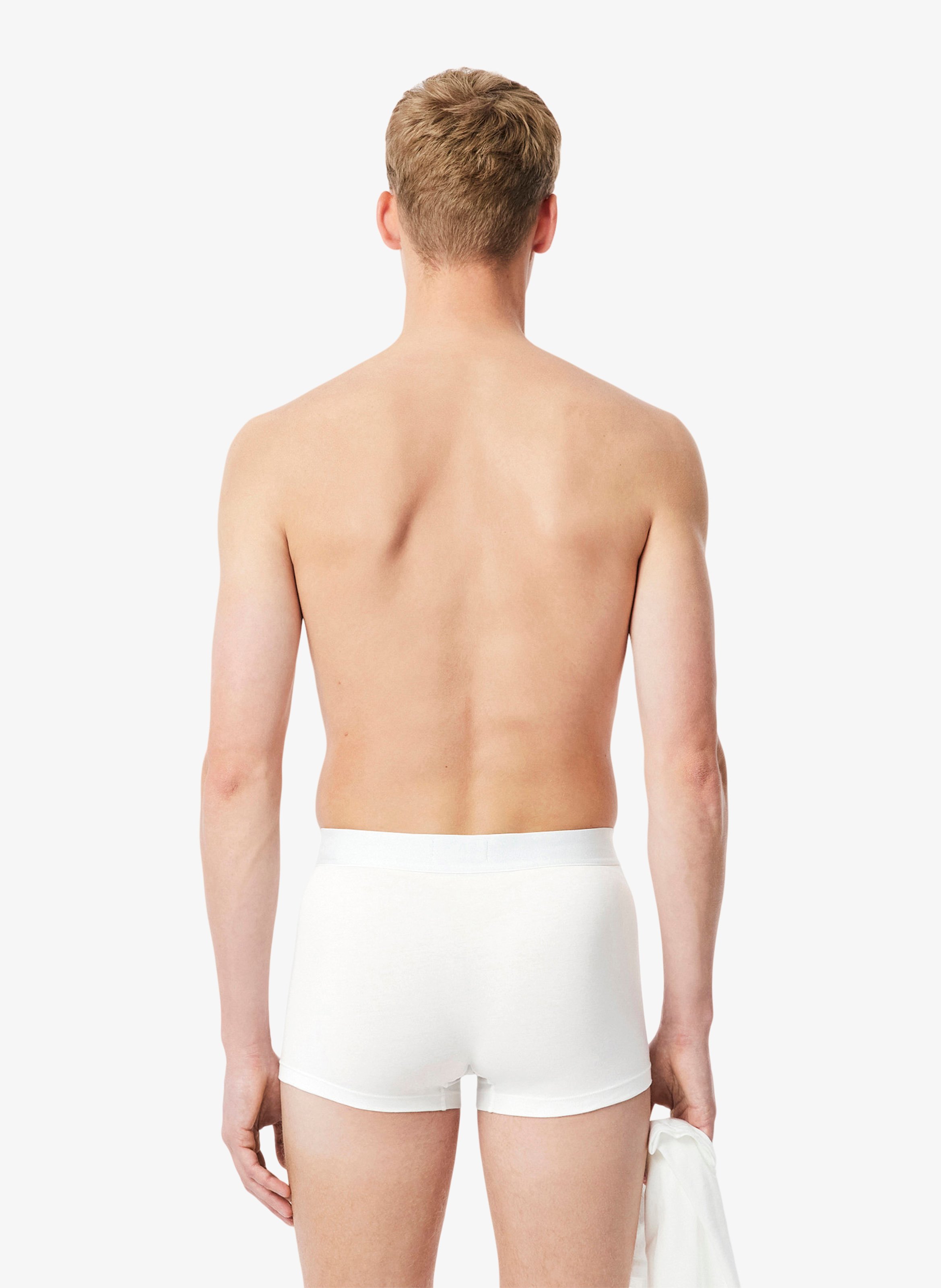 Set aus 3 kurzen Boxershorts aus gemischter Baumwolle LACOSTE Mehrfarbig