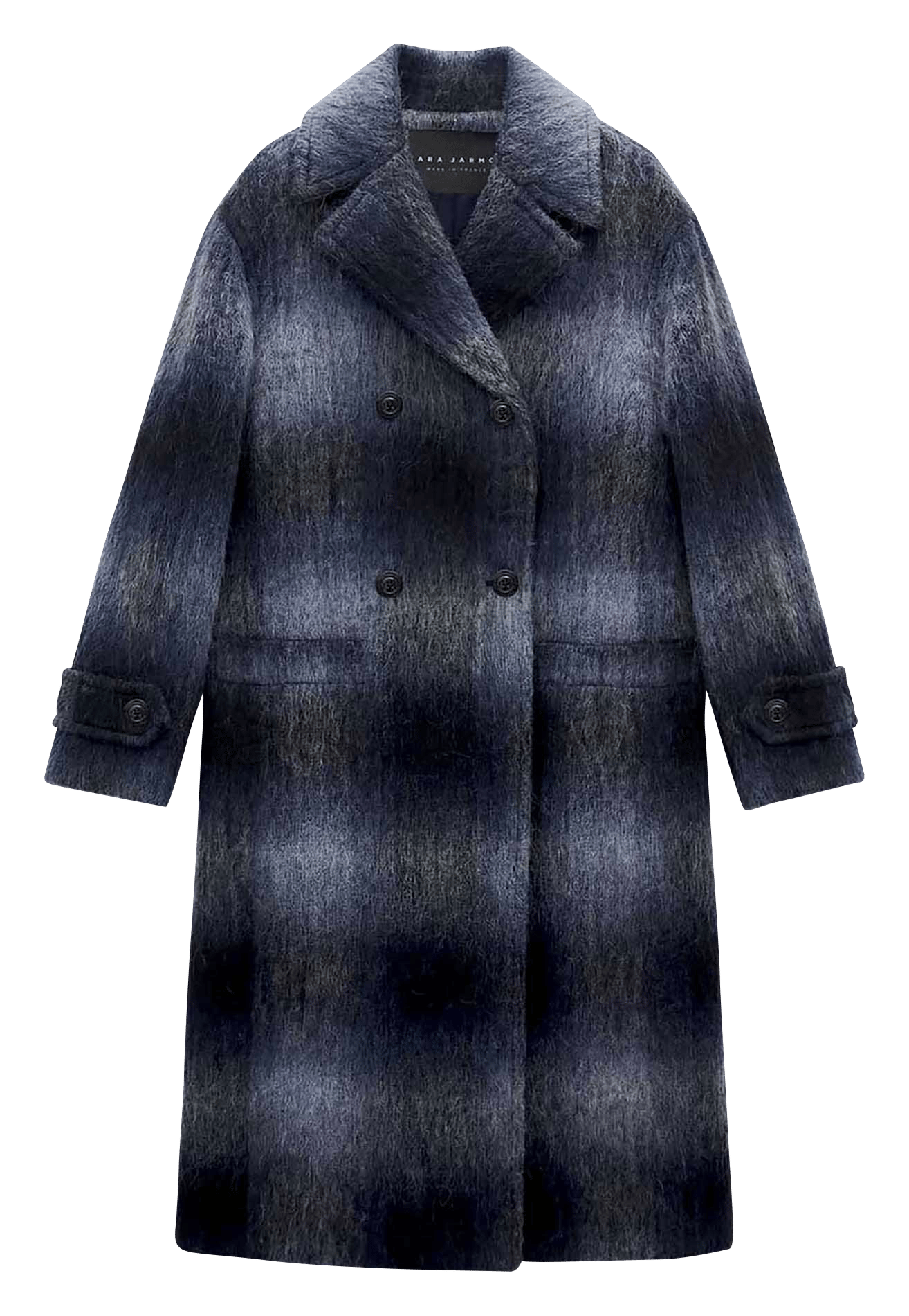 Oversize-Mantel mit Karomuster TARA JARMON Blau