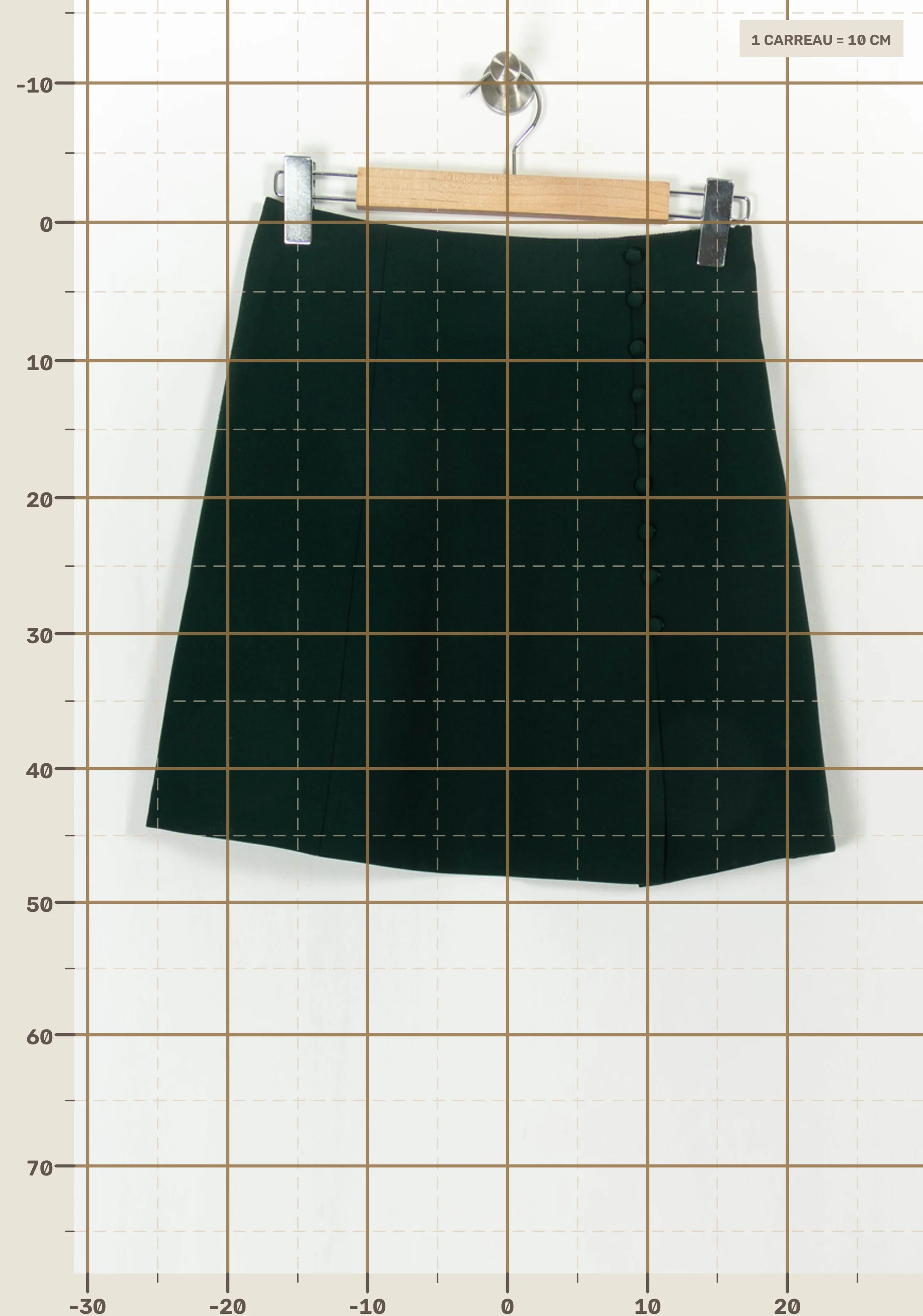 Short & midi skirt TARA JARMON - Seconde Main Green