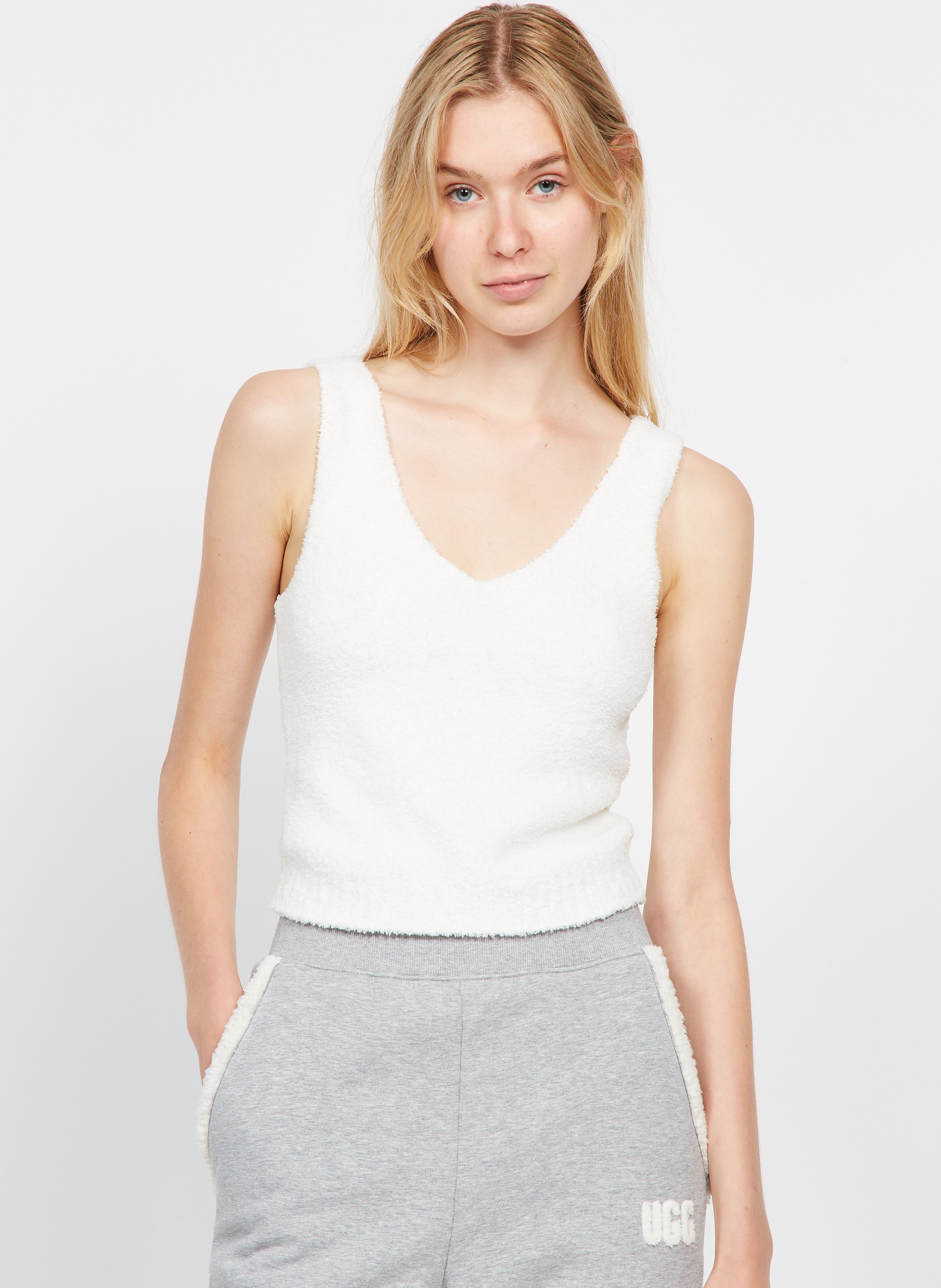 Knit Tank Top Cream Ugg Women Place des Tendances