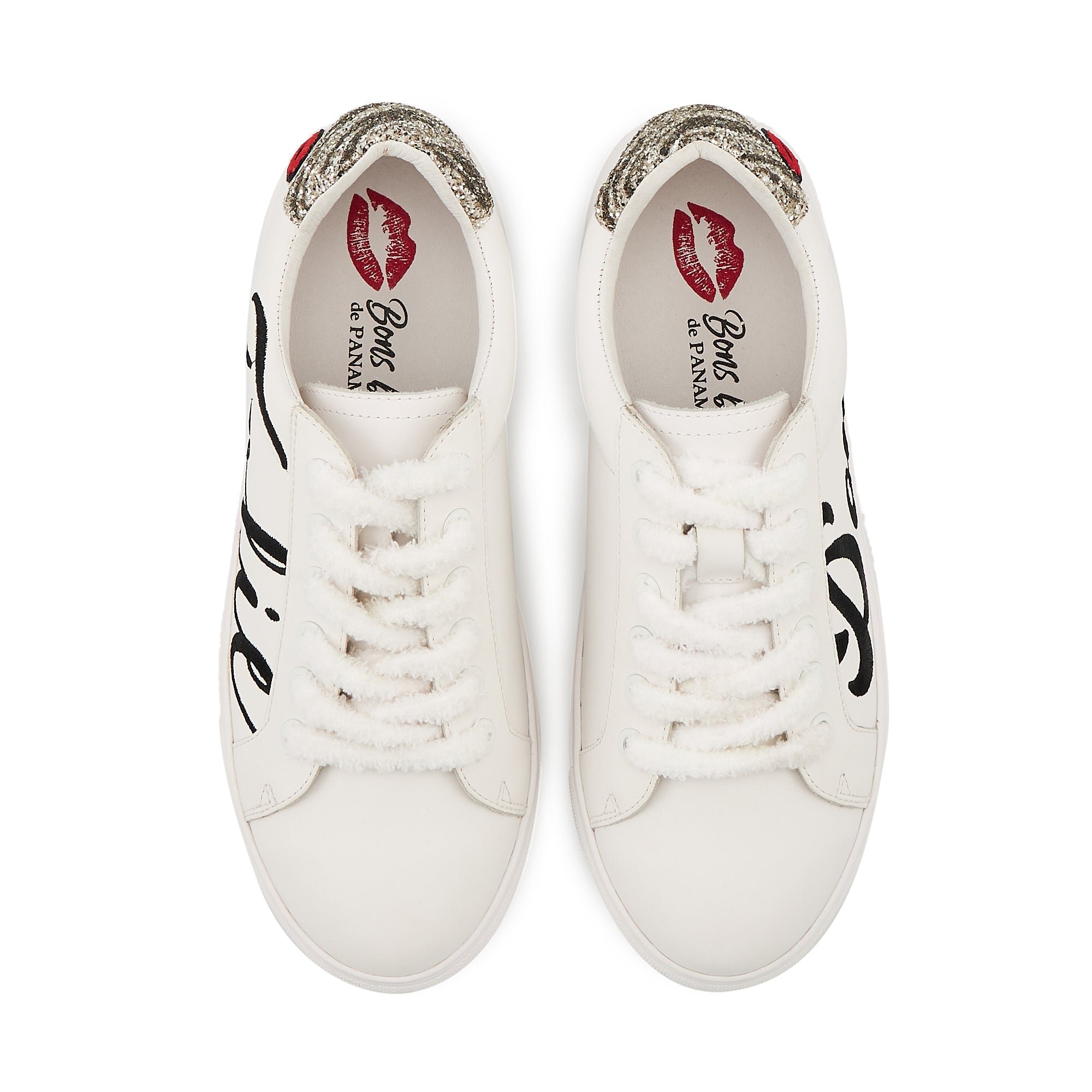 Leather sneakers BONS BAISERS PARIS White