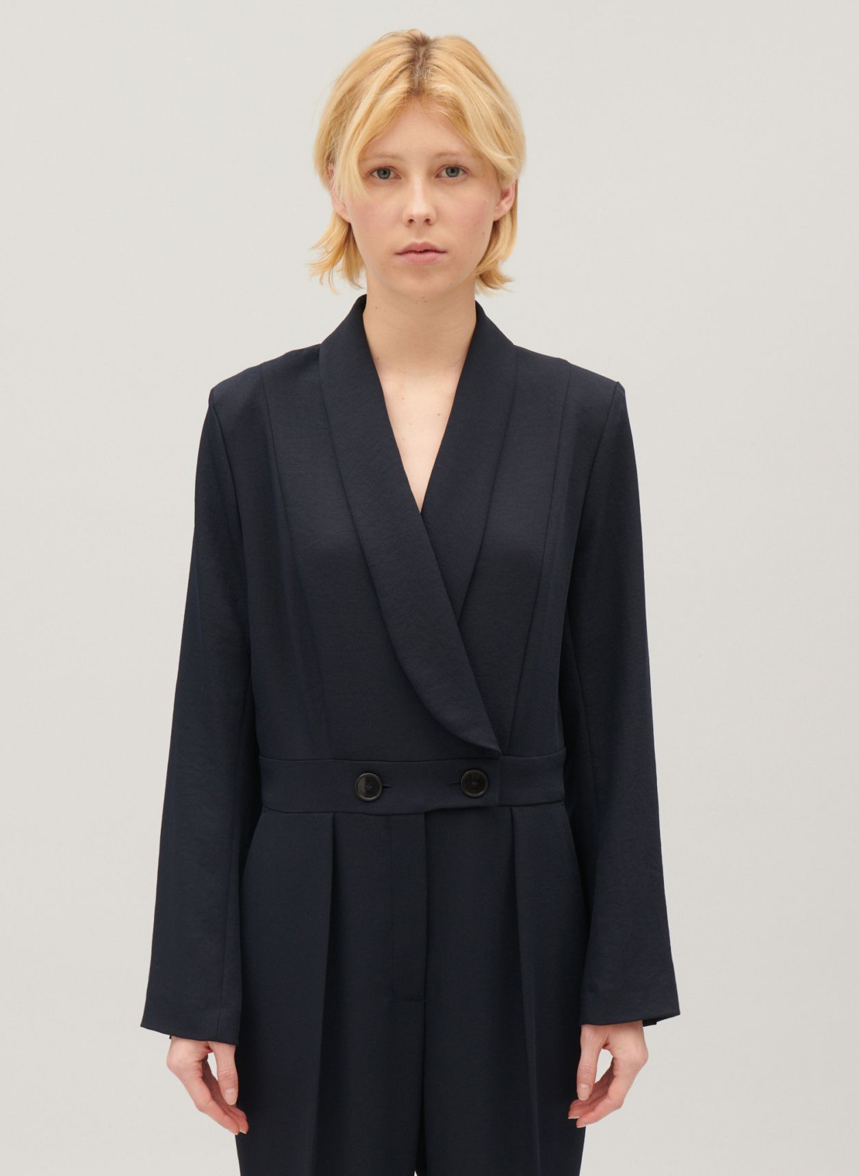 CLAUDIE PIERLOT Combinaison col tailleur Bleu