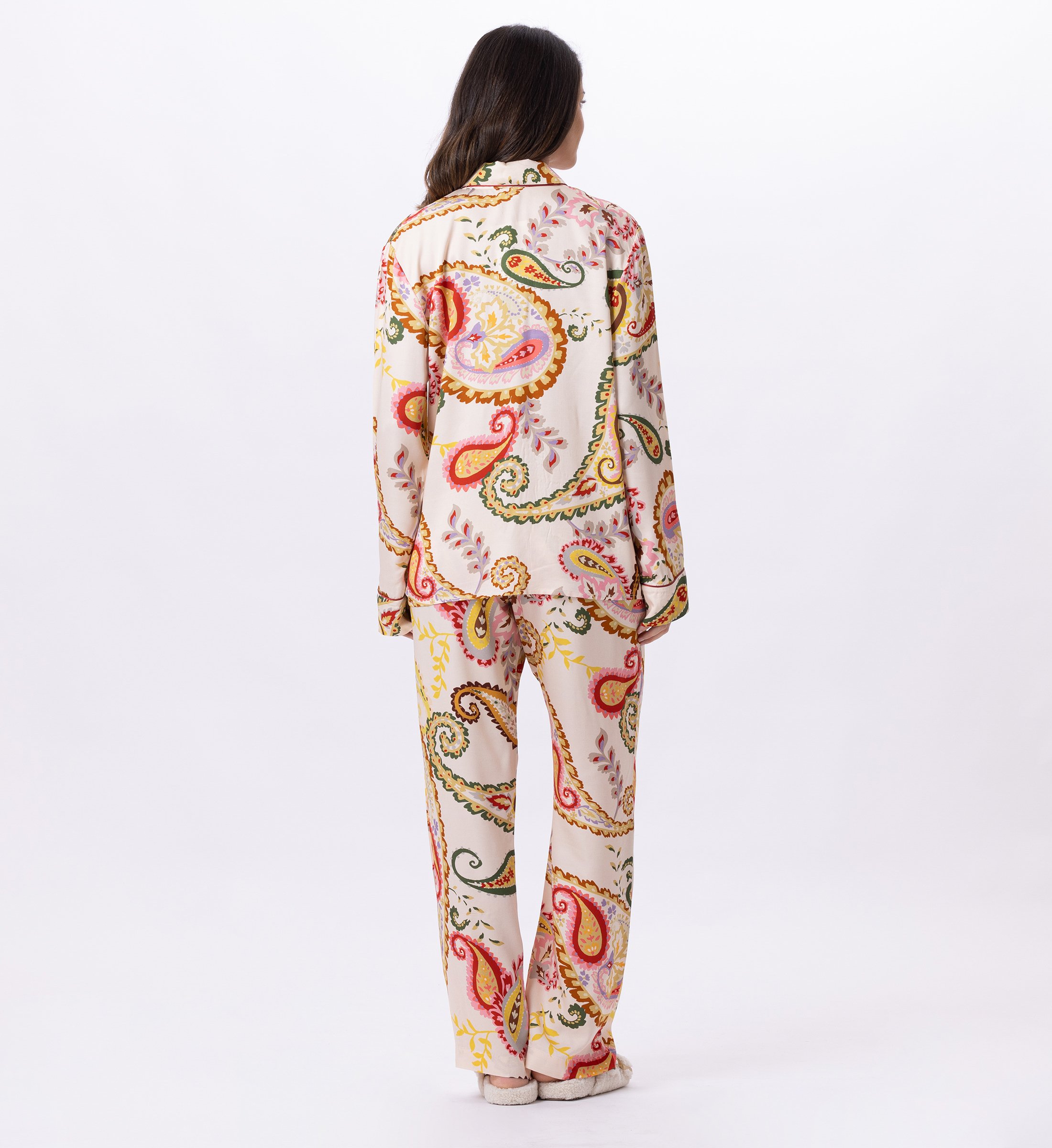 Buttoned viscose pyjama LE CHAT Multicolored