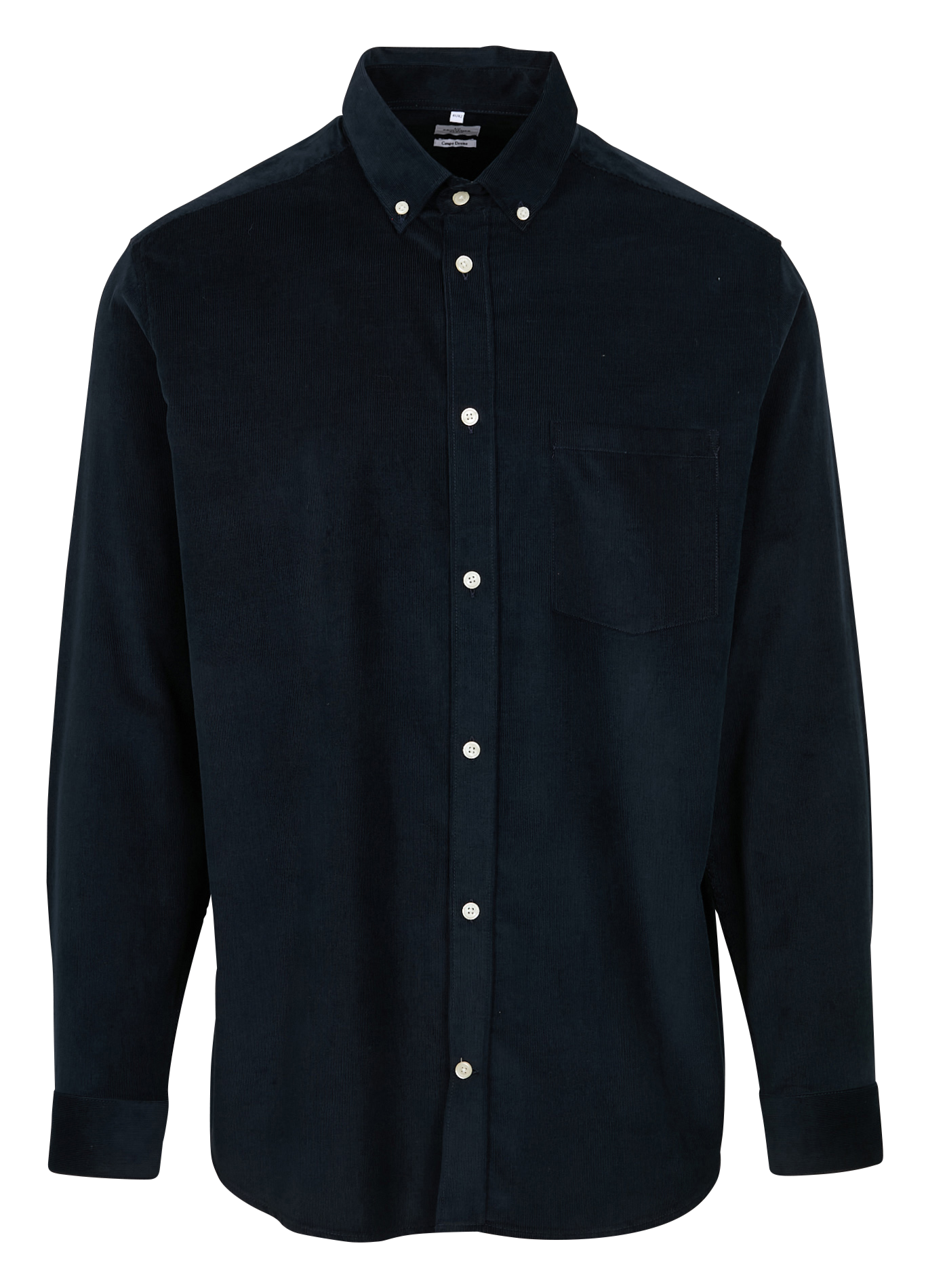 Straight ribbed cotton shirt AU PRINTEMPS PARIS Blue