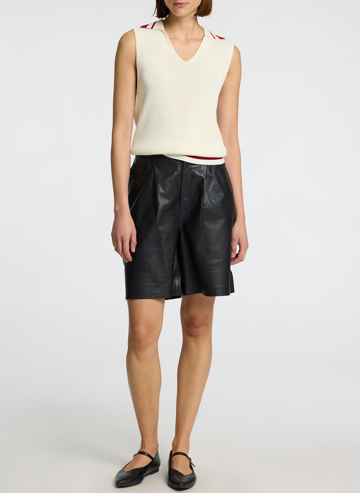 Pull droit en maille SELECTED Beige