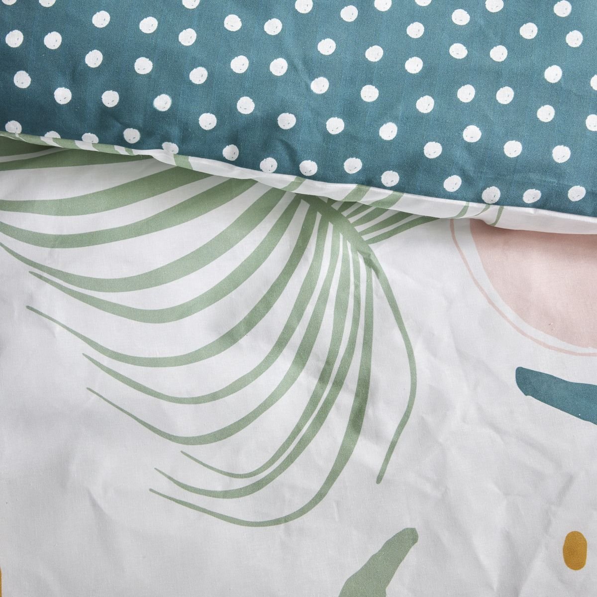 Printed cotton bed set TODAY LINGE DE MAISON White