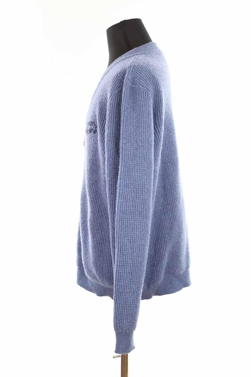 Dual material cardigan MAISON KITSUNÉ - Seconde main Blue