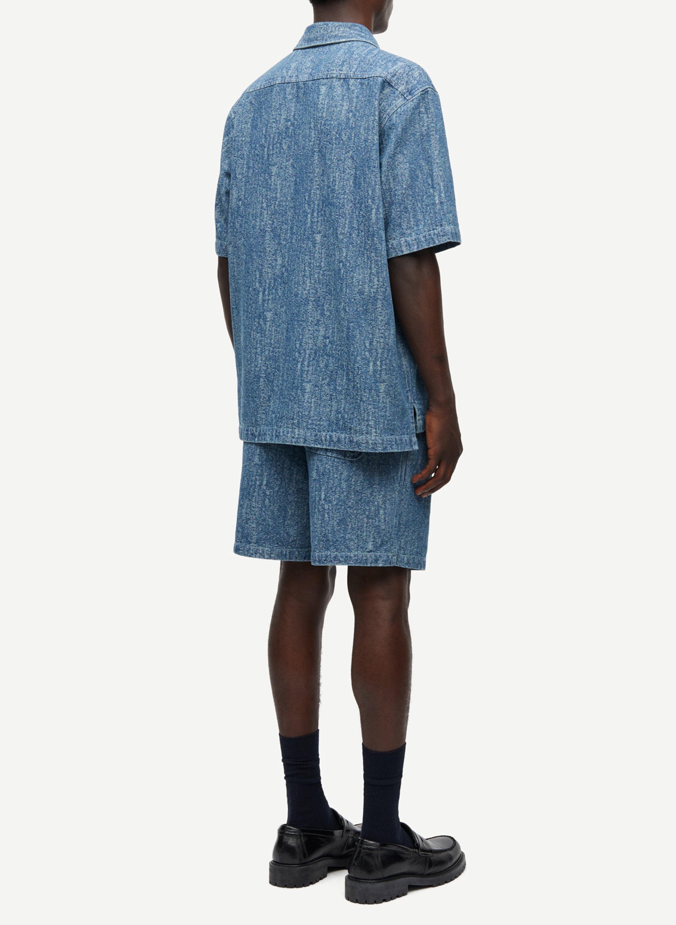 Chemise col classique en jean SAMSOE SAMSOE Bleu