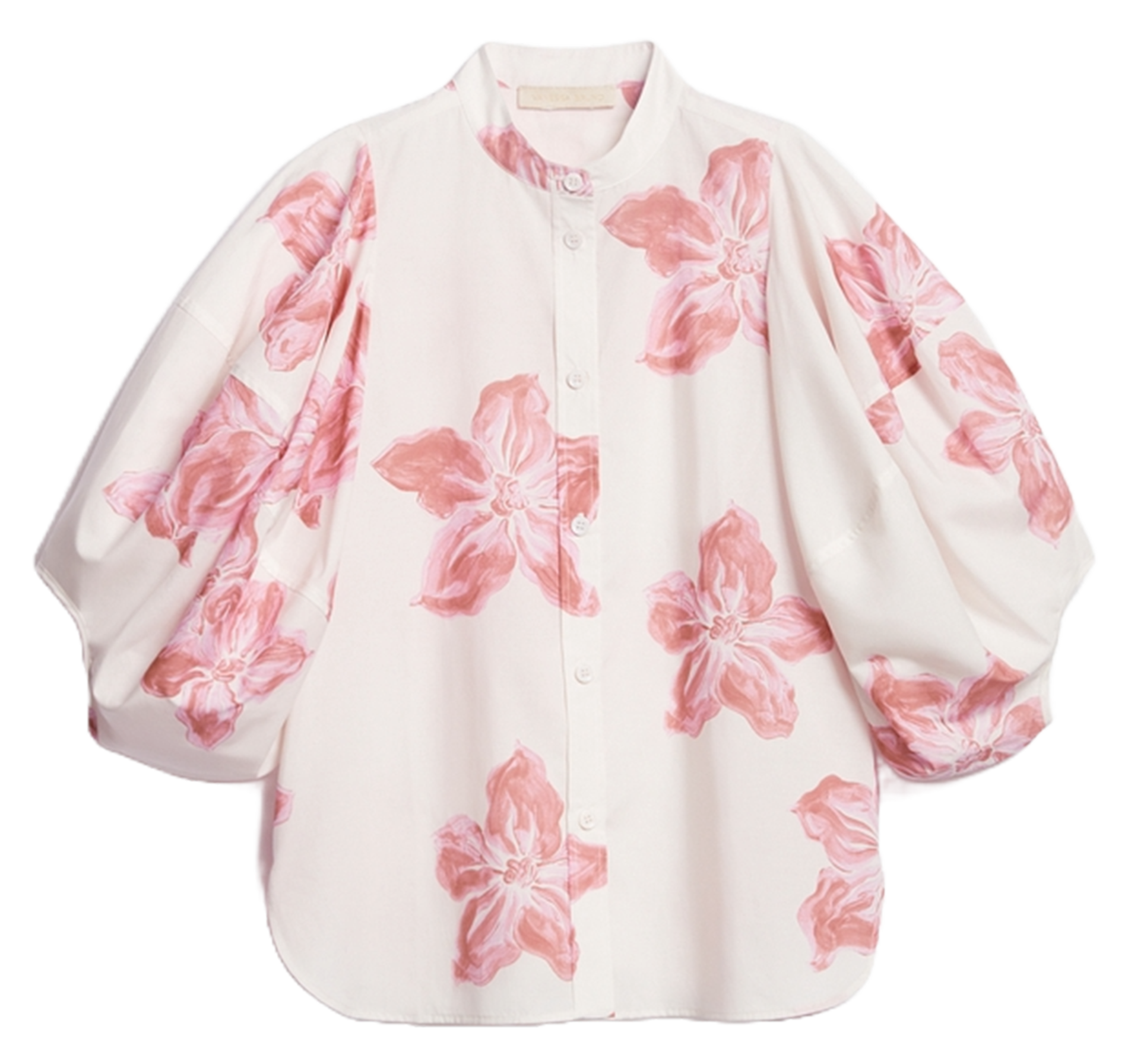 Gedrukte blouse met pofmouwen VANESSA BRUNO Roze