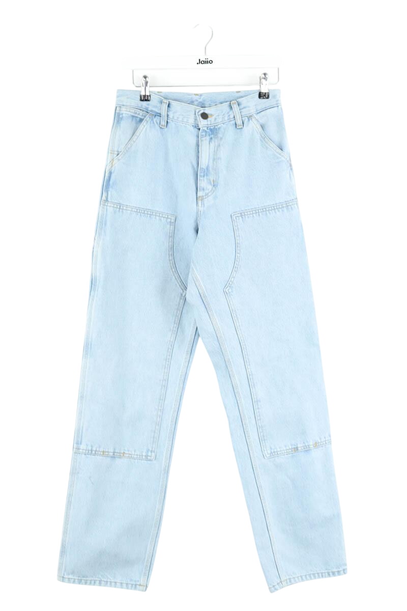 Cotton straight jeans CARHARTT - SECONDE MAIN Blue