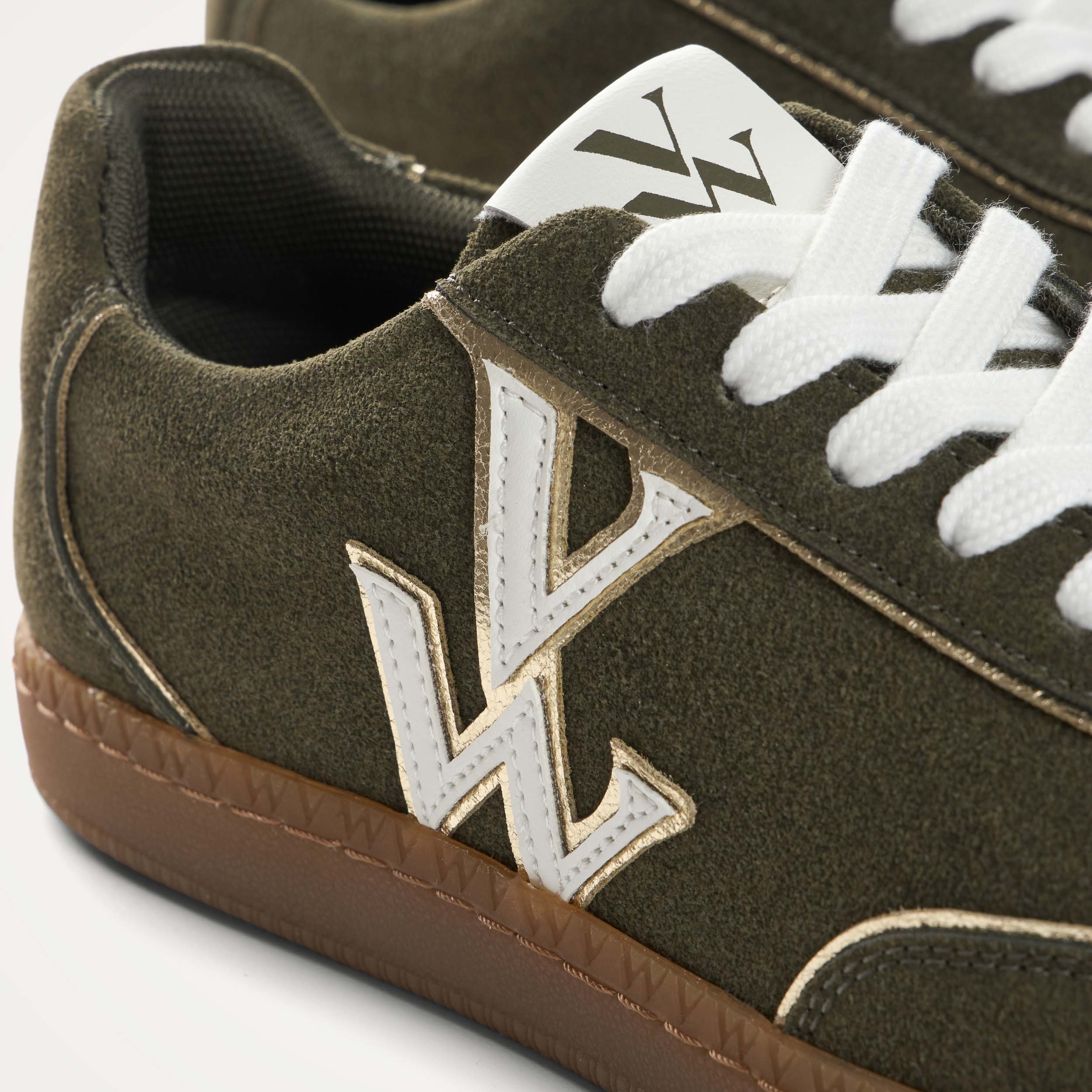 Low lace-up retro sneakers VANESSA WU Green