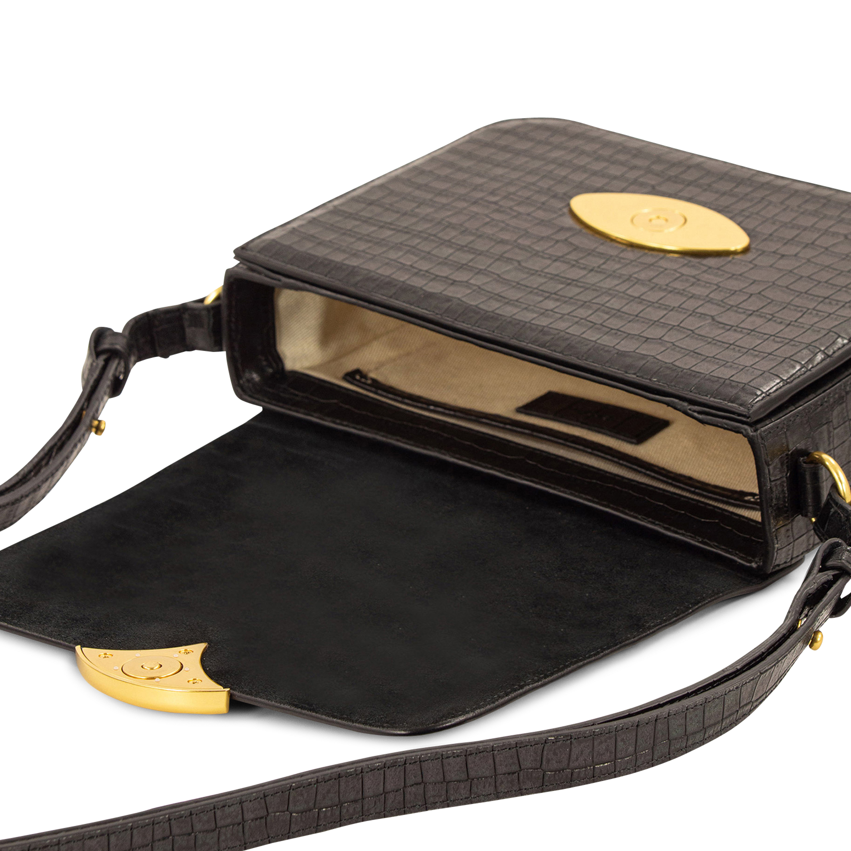 Sac bandoulière en cuir SESSUN Noir