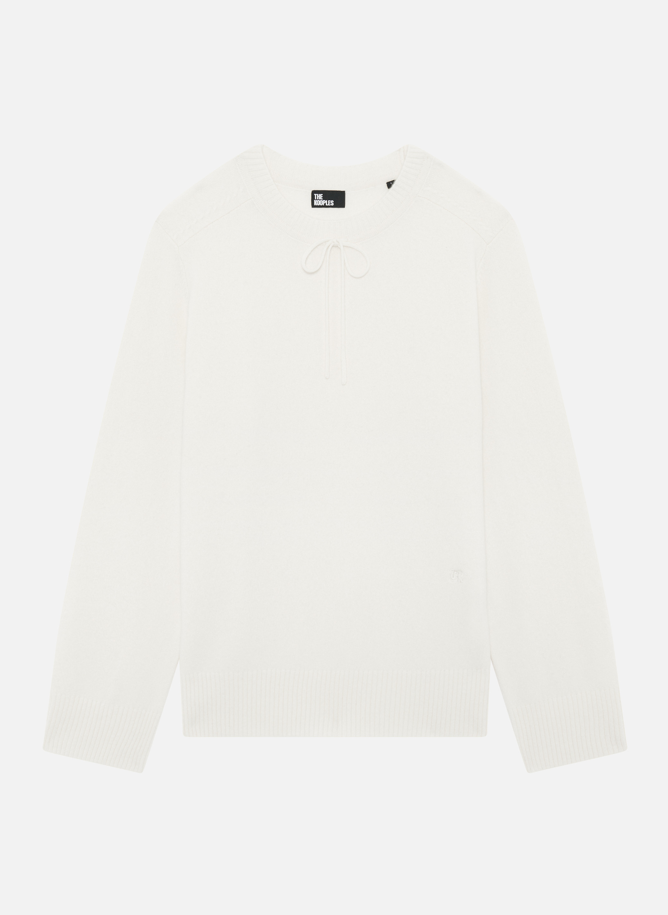 Belted cashmere sweater THE KOOPLES Beige