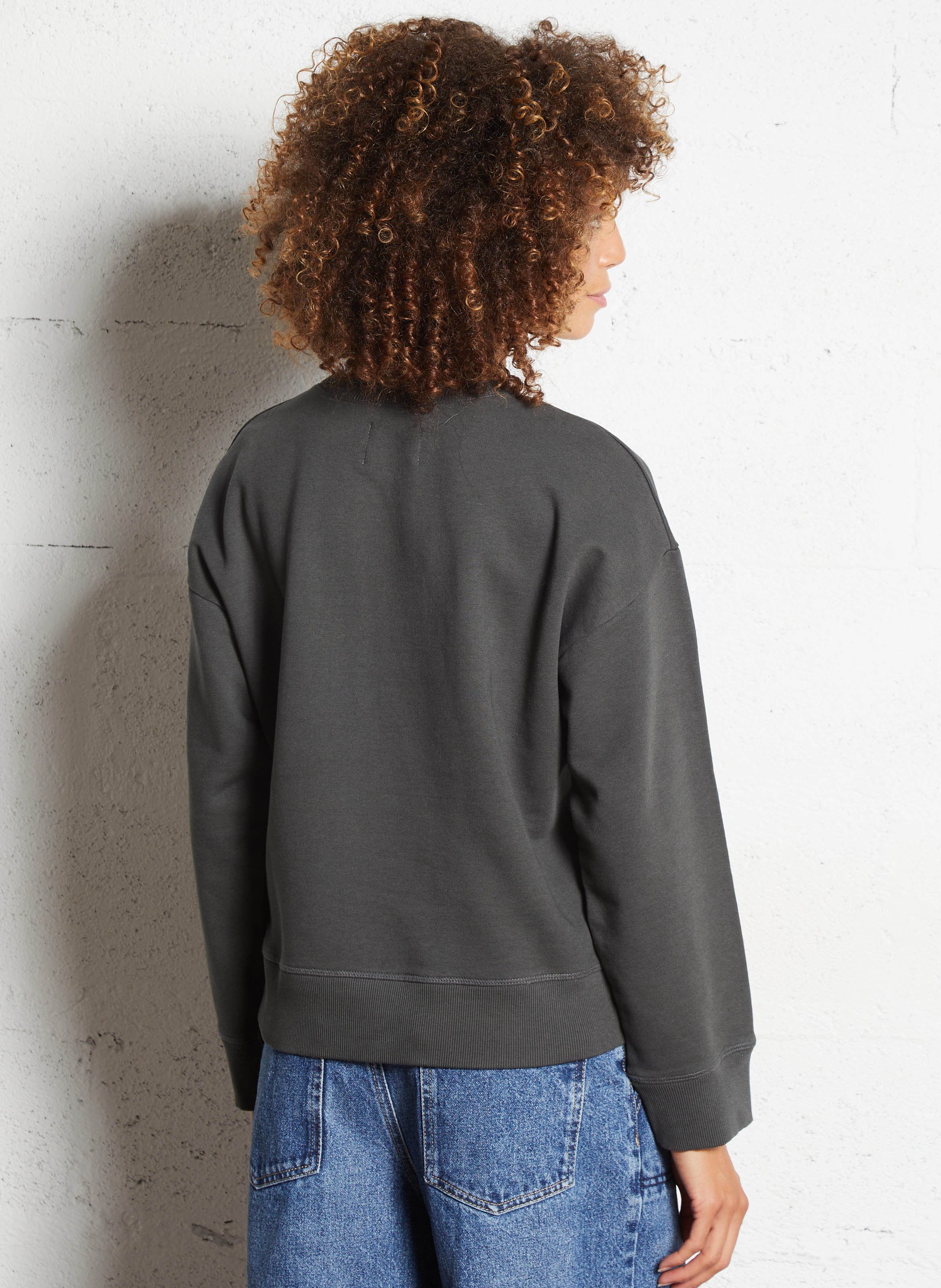 Effen sweater LEON & HARPER Grijs