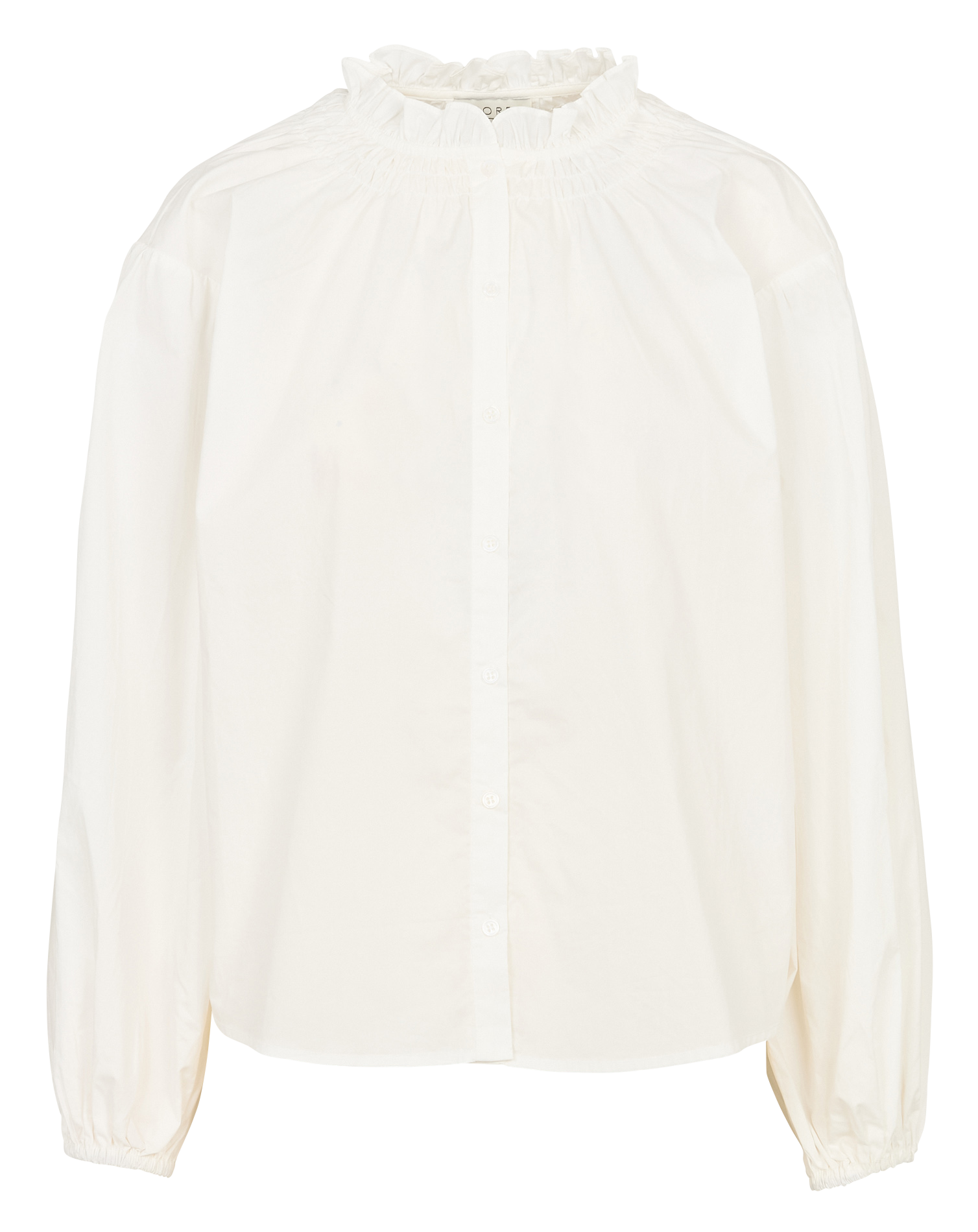Alexandra dotted Swiss shirt NORR White