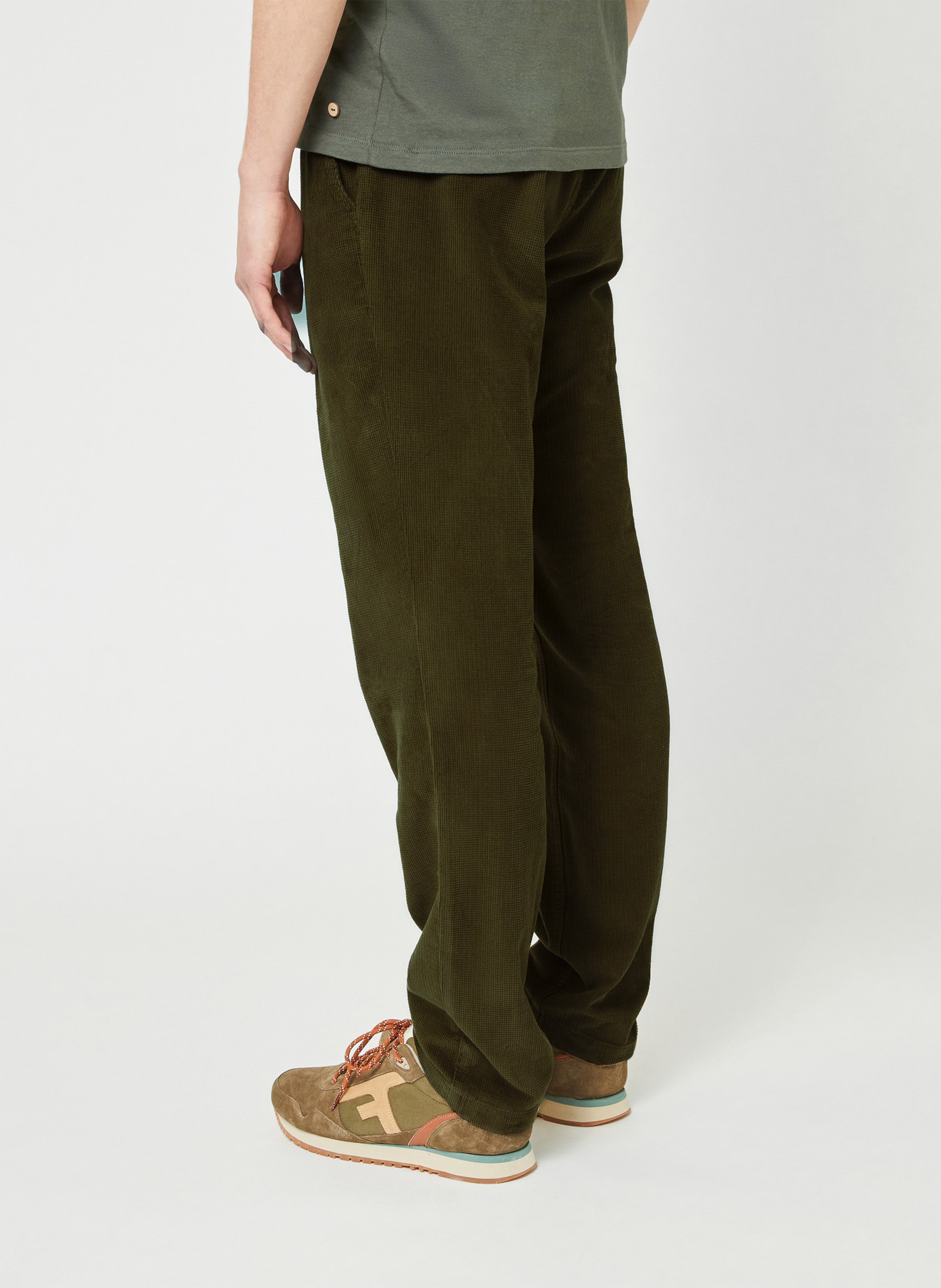 Fitted cotton pants FAGUO Blue