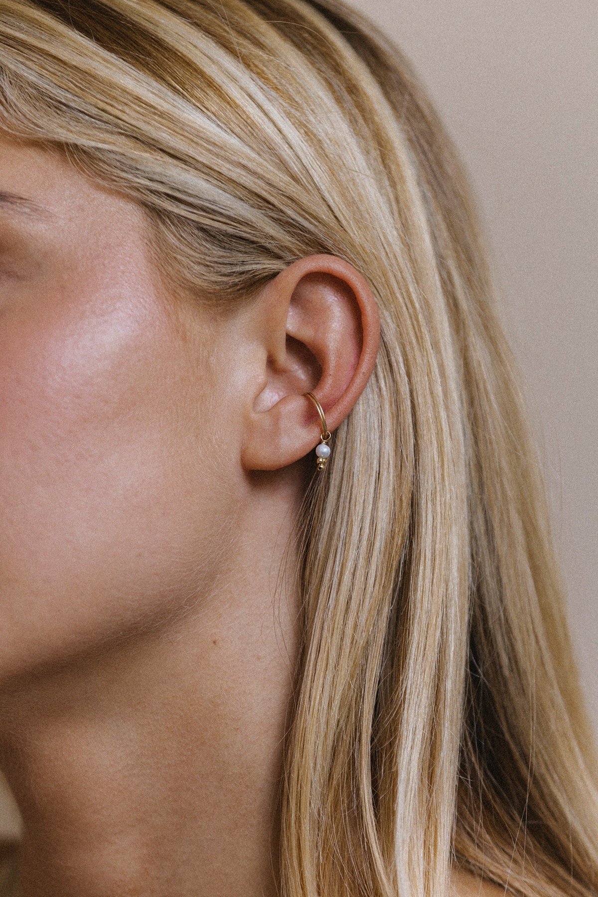 Faux piercing Gaia pearl YAY Golden