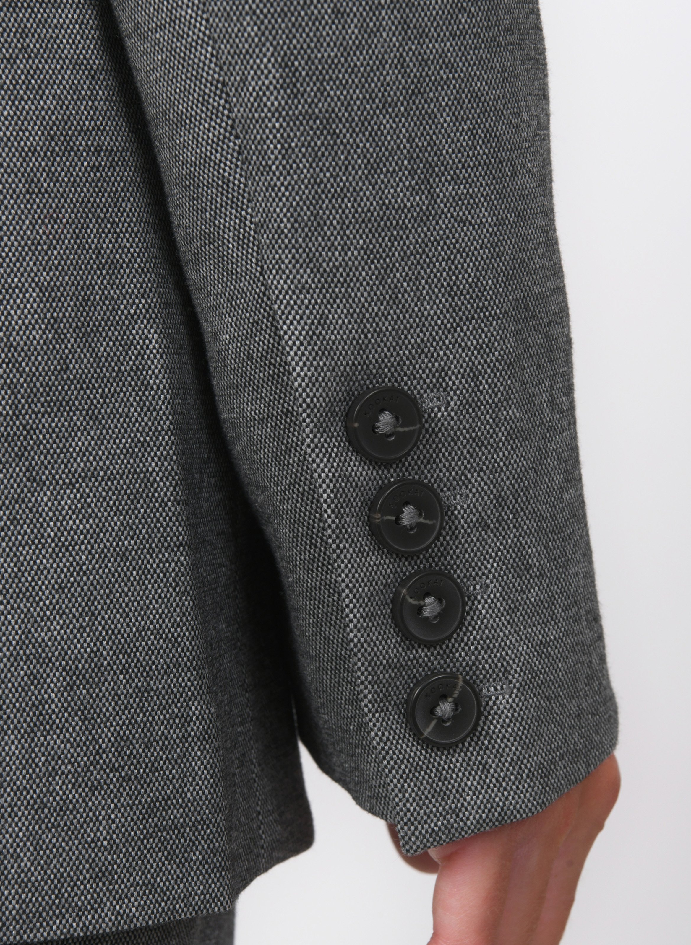 Veste de blazer ajustée chinée KOOKAI Gris