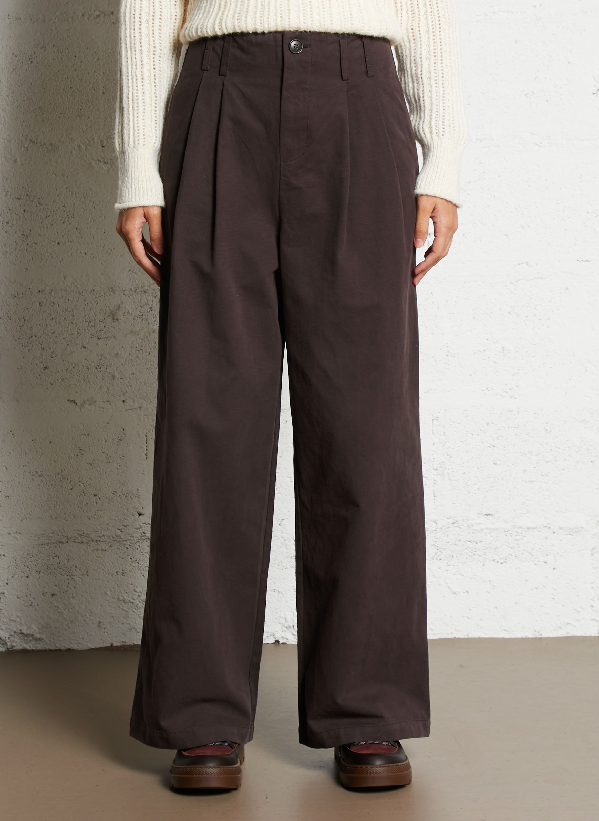 Weit geschnittene Jeans THE KORNER Braun