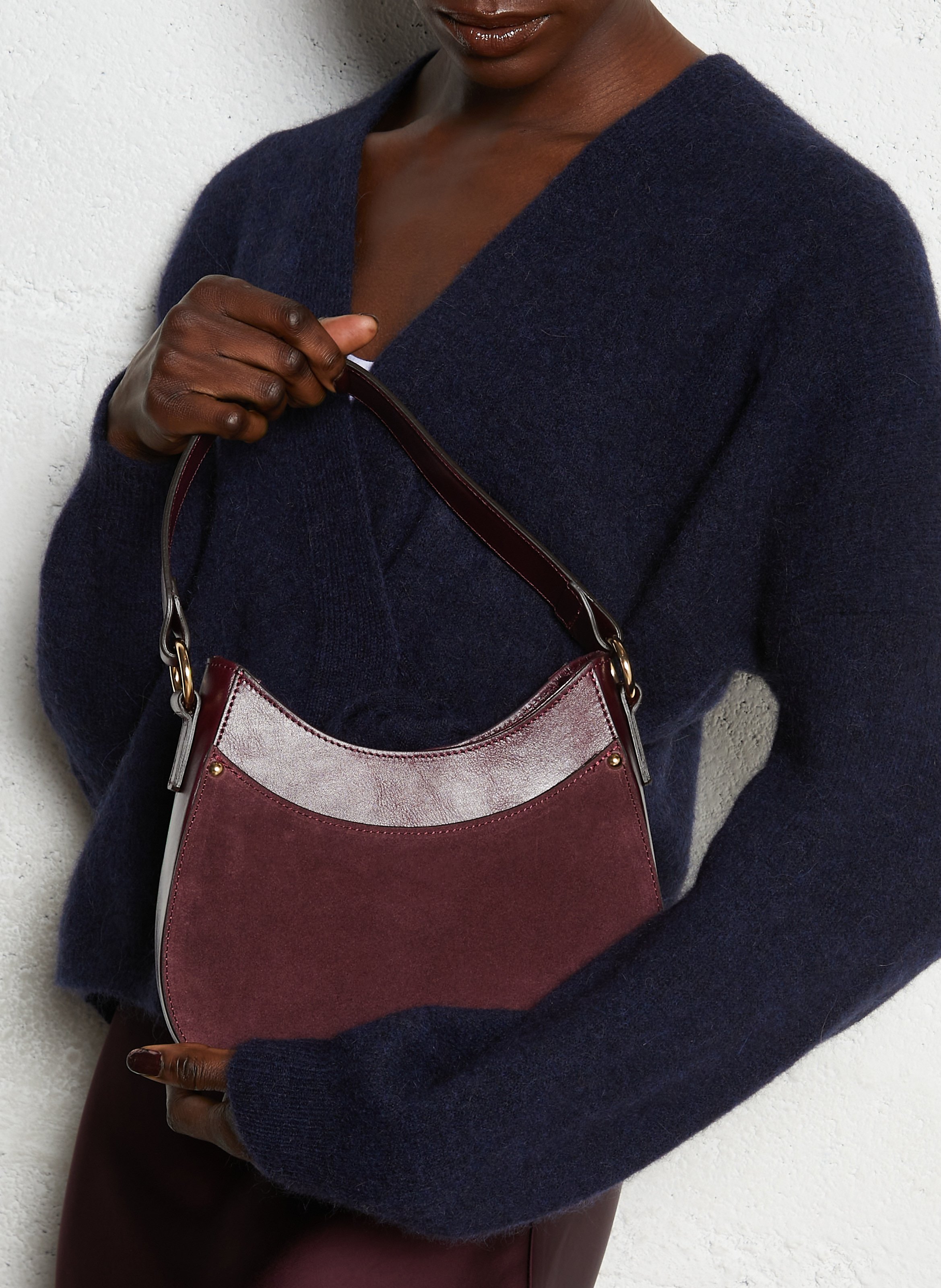 Sac à main en cuir MAISON 123 Rouge