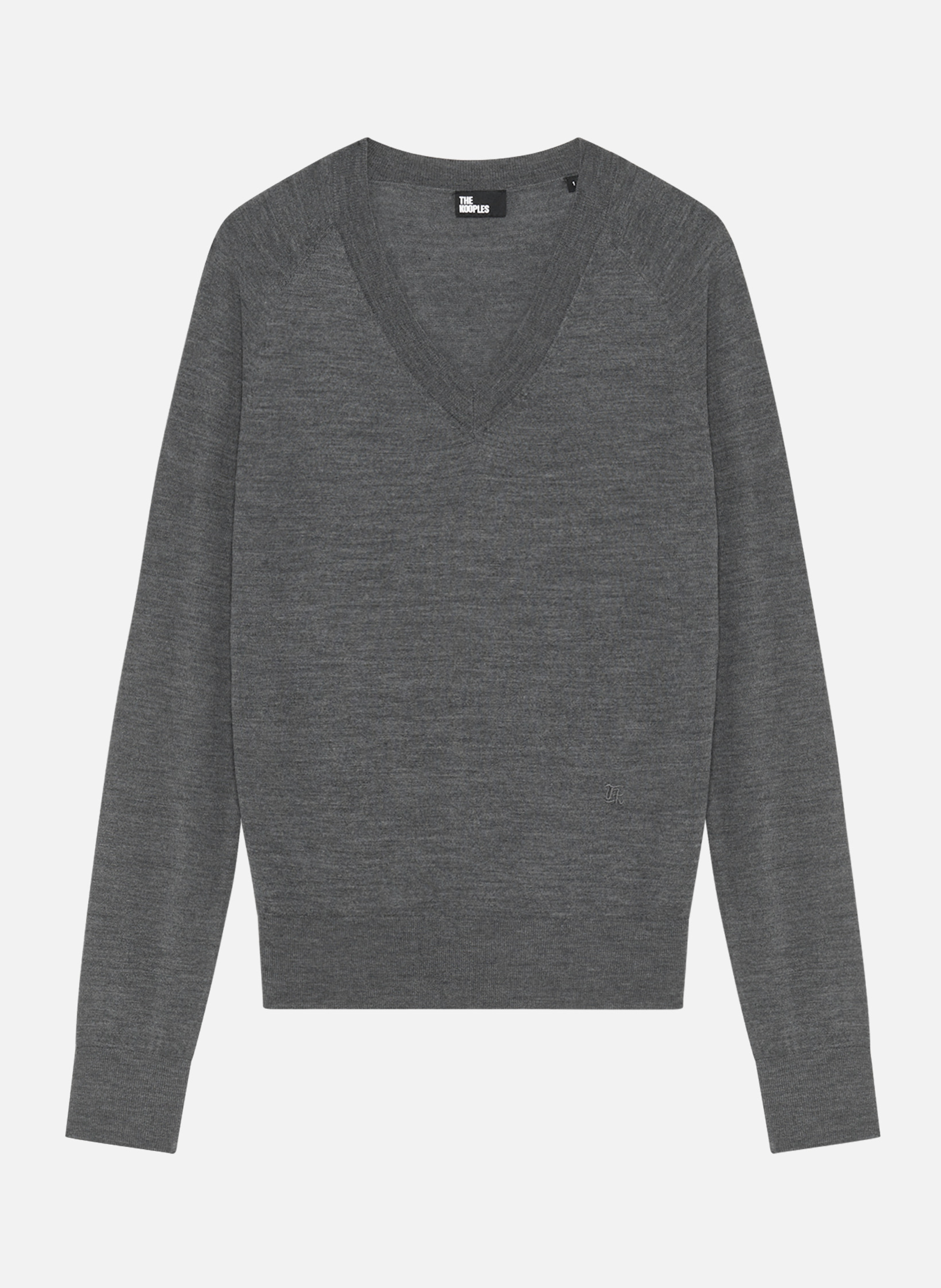 Bunelle wool V-neck sweater THE KOOPLES Grey