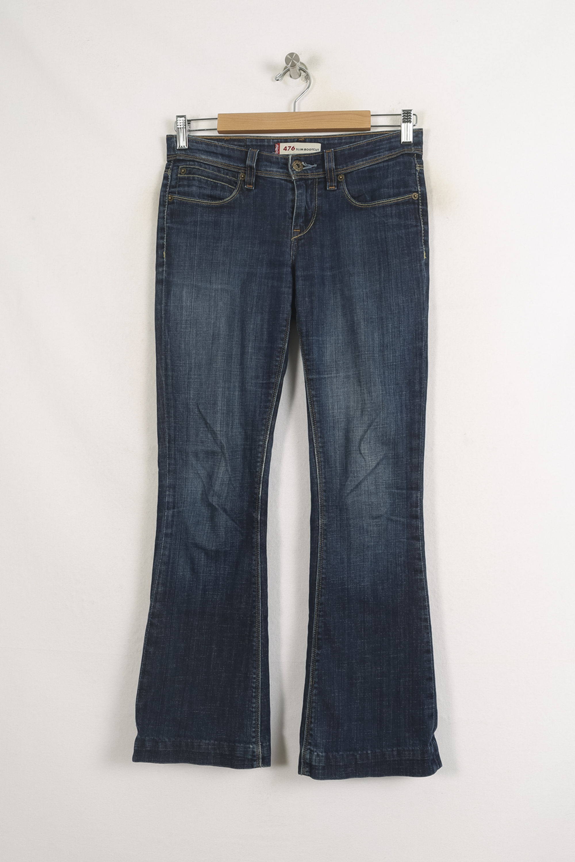Cropped slim jeans with studs LEVI'S - Seconde main Blue