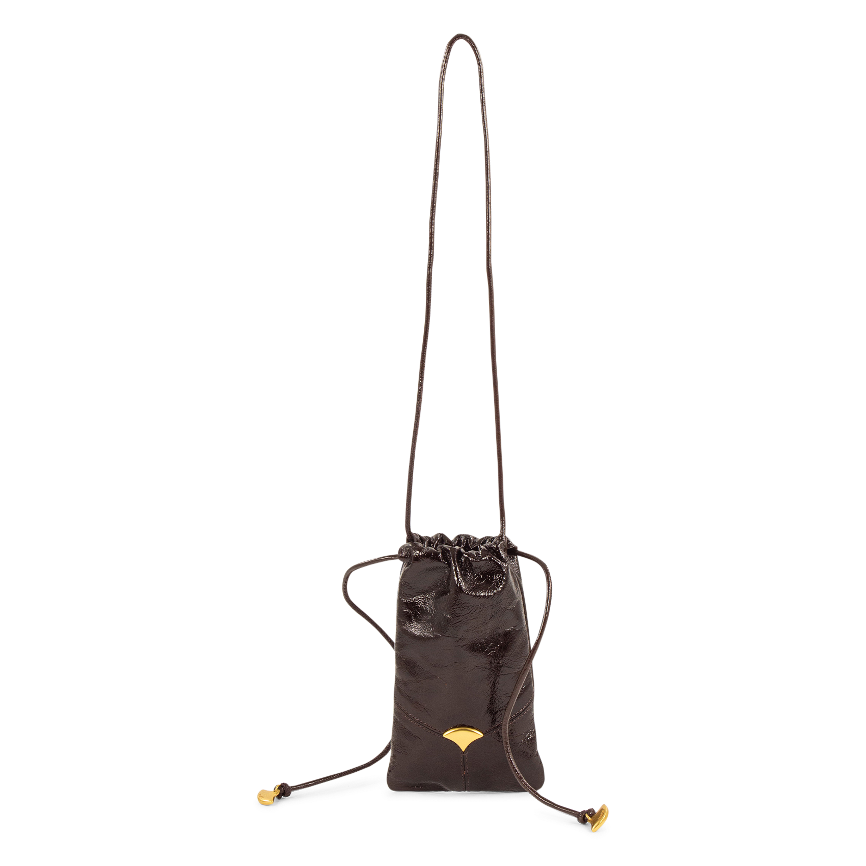 Pochette de téléphone en cuir SESSUN Marron