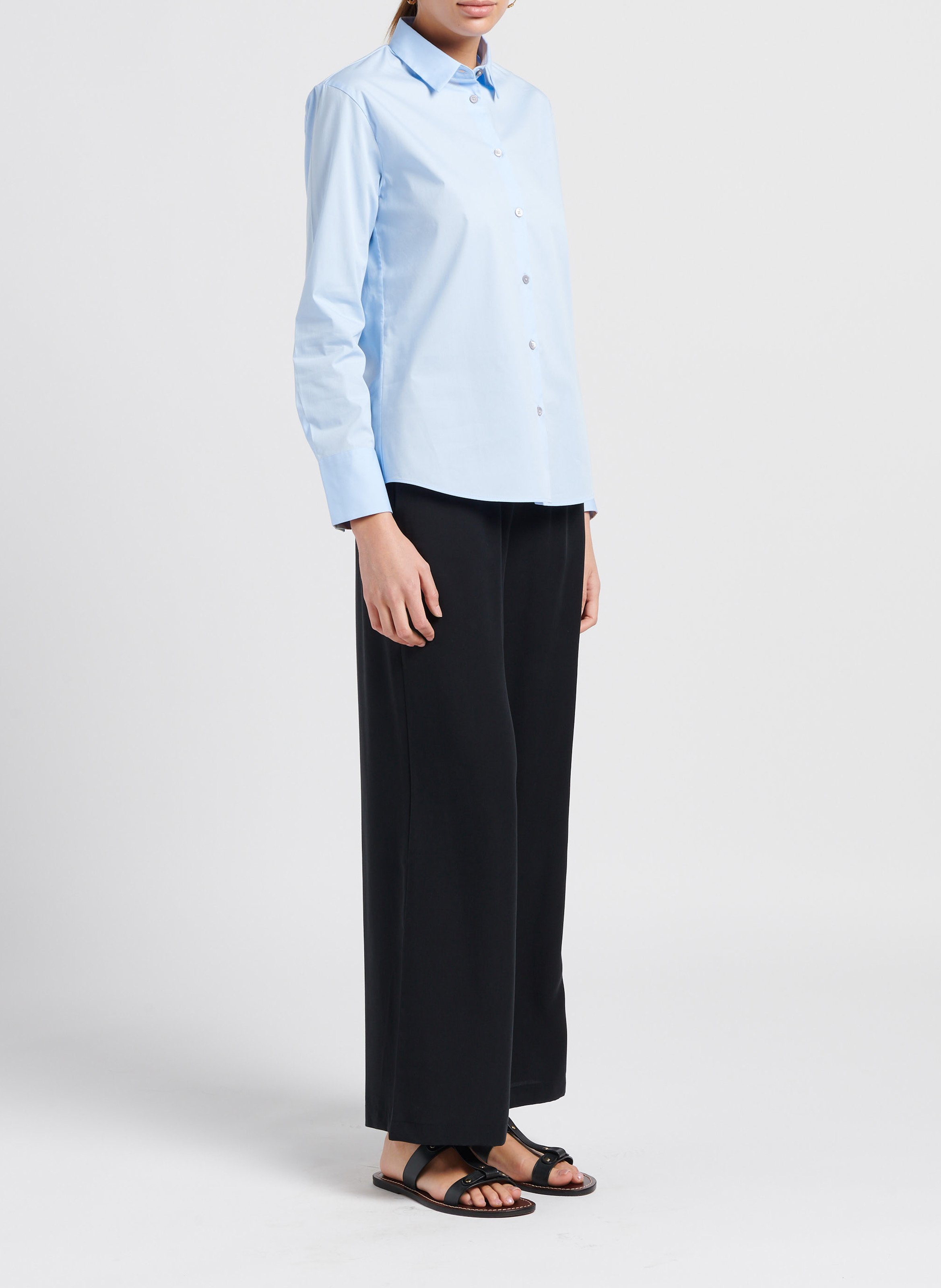 Chemise col classique en coton stretch  PAUL SMITH Bleu