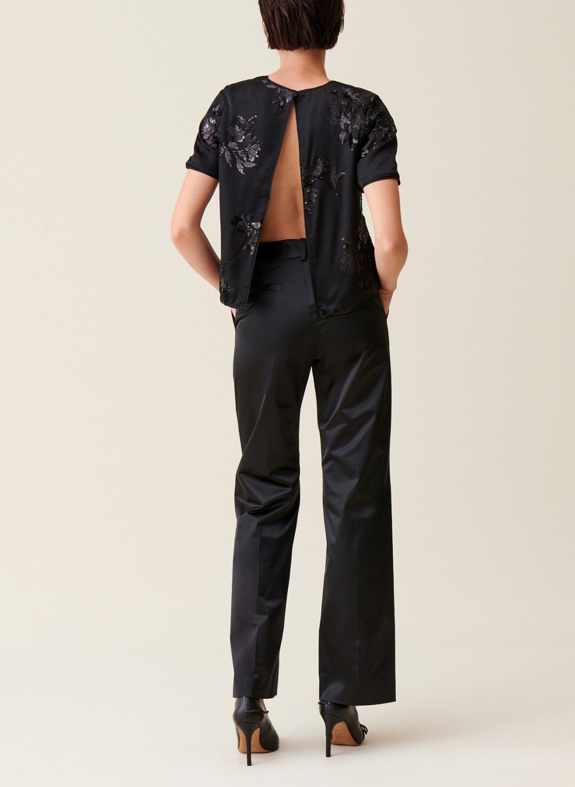 Top droit col rond CLAUDIE PIERLOT Noir