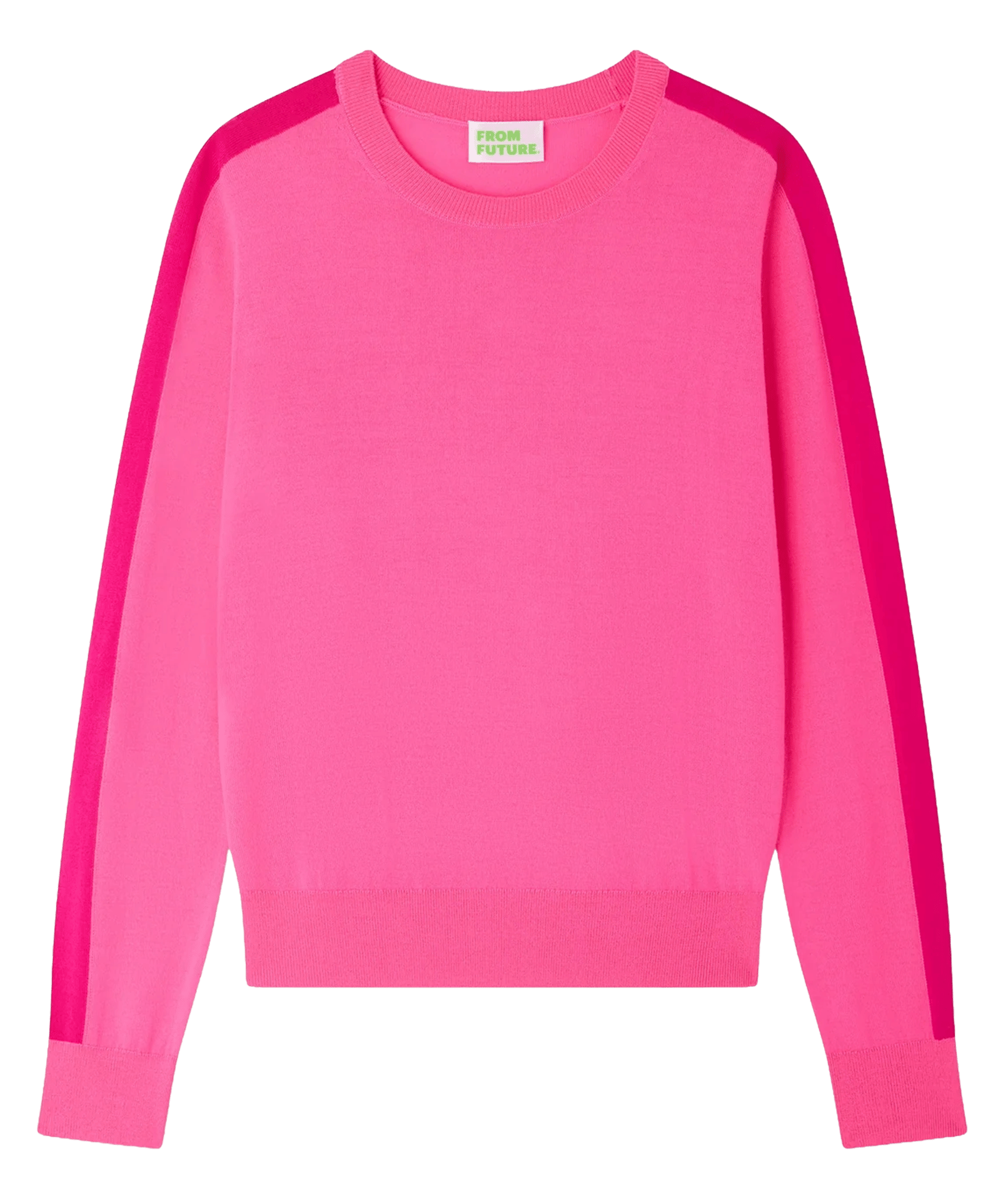 Pull court manches longues en laine Rose