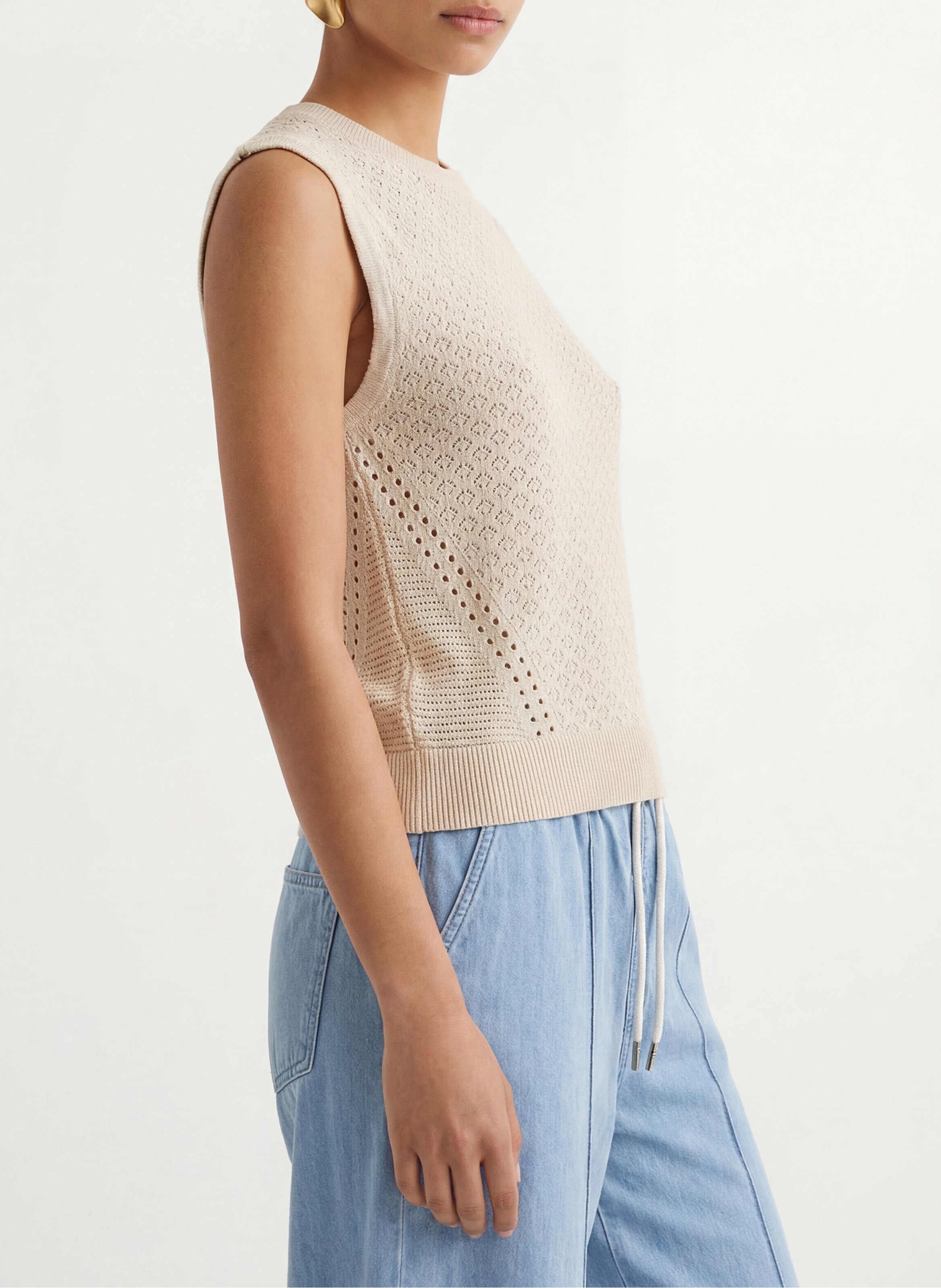 Pull droit col rond KOOKAI Blanc