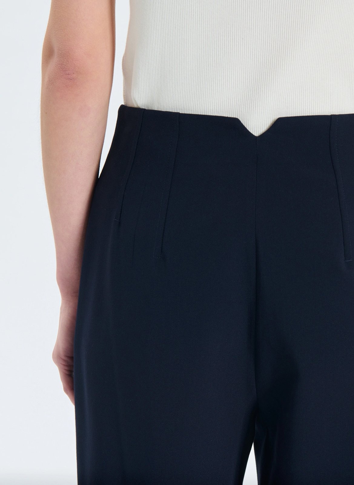 High-waisted pleated pants ZAPA Blue