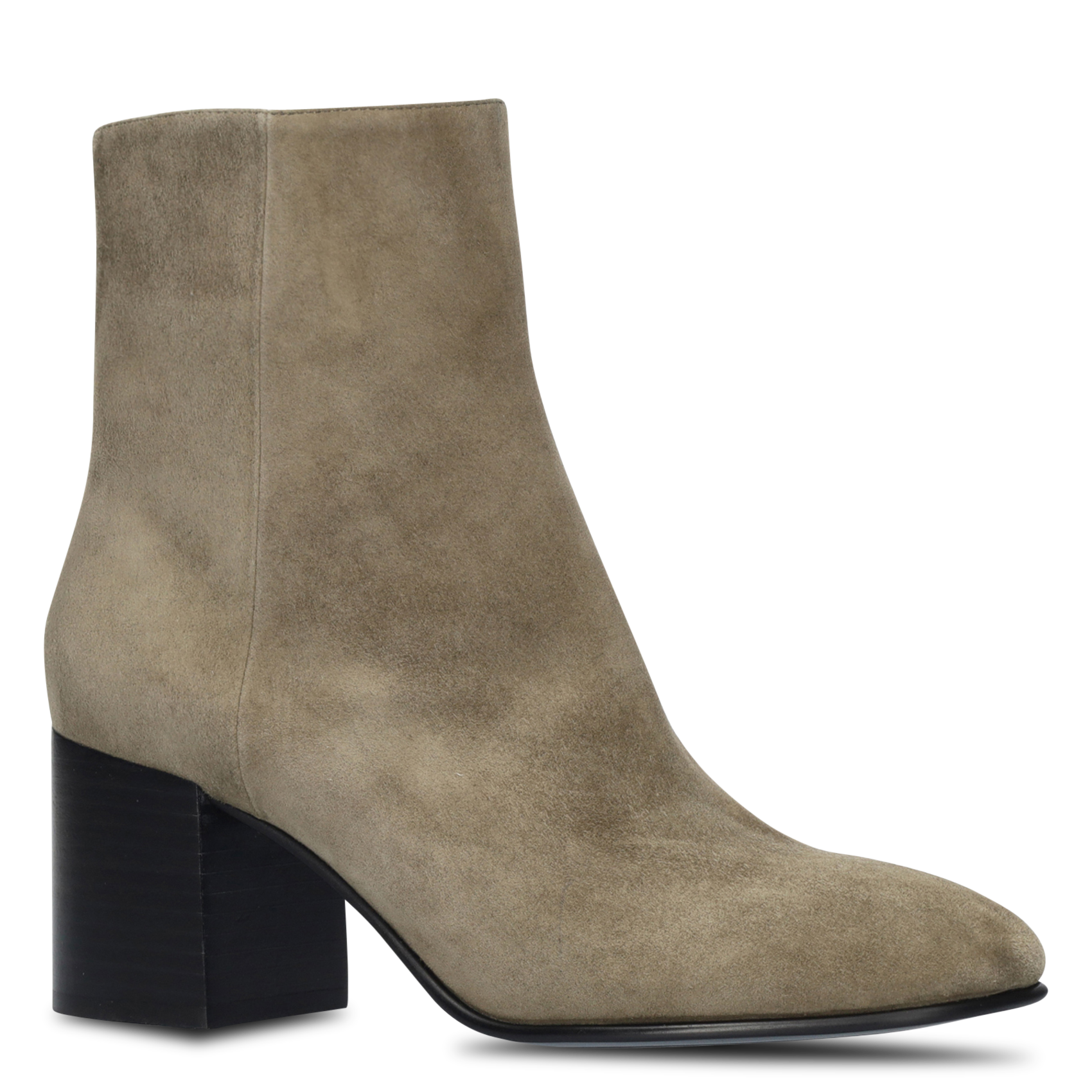 Stiefeletten mit eckiger Spitze aus Wildleder BIBI LOU Grun