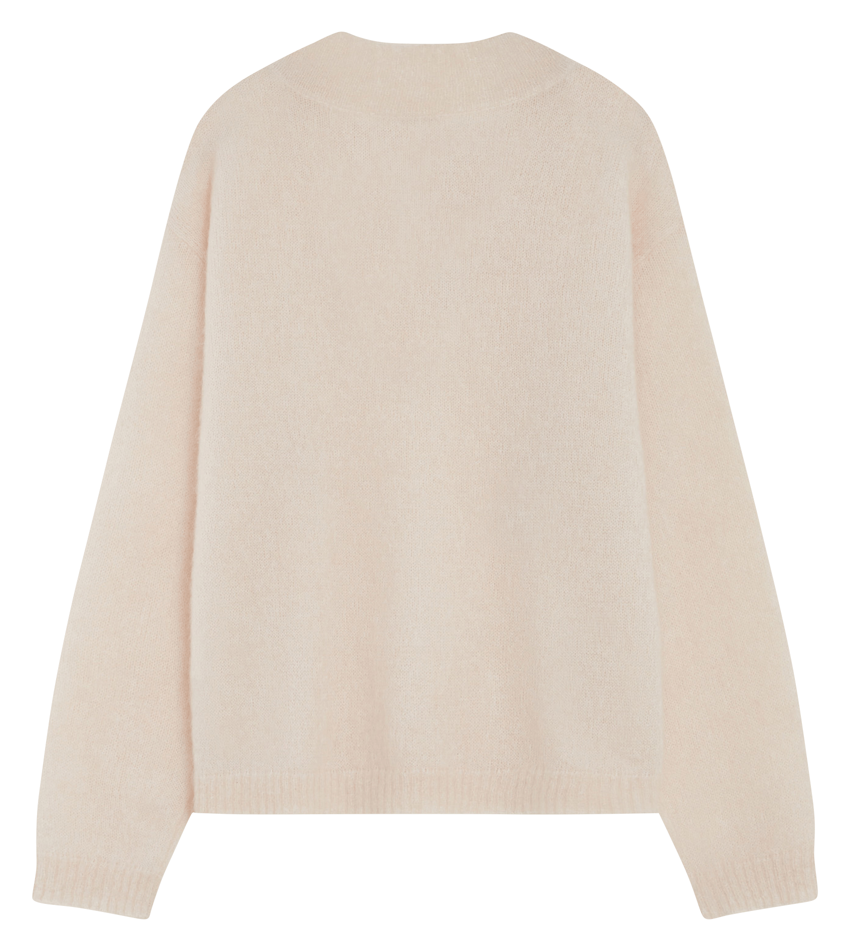 Weiter Pullover aus Mohair-Mix mit V-Ausschnitt GRACE ET MILA Beige