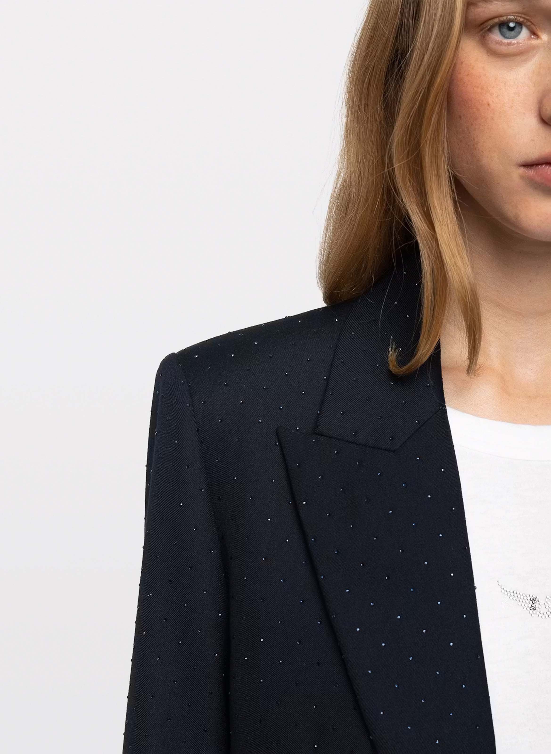 Blazer droit à strass | Bleu ZADIG&VOLTAIRE Femme