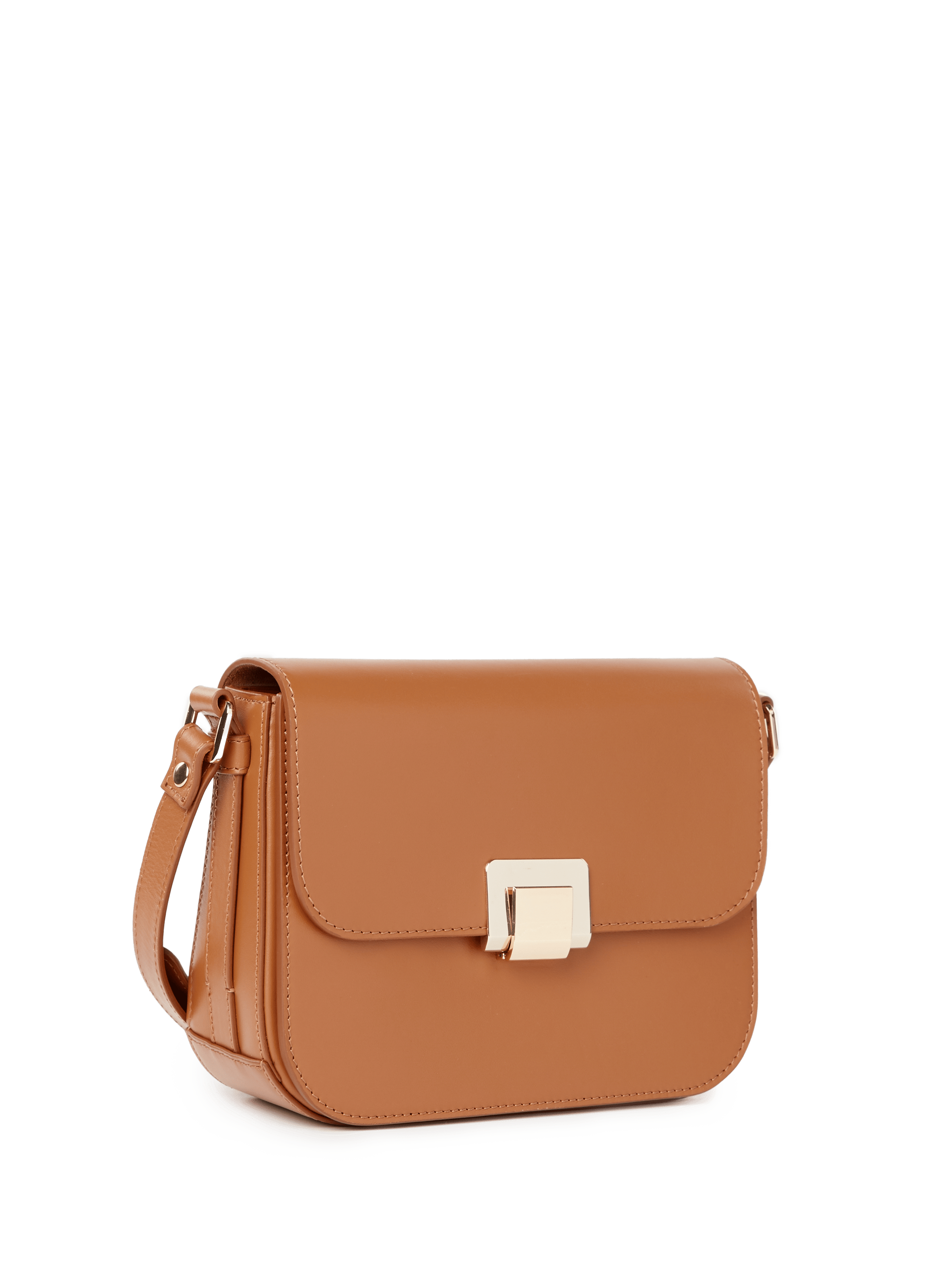 Flora leather shoulder bag SAISON 1865 Brown