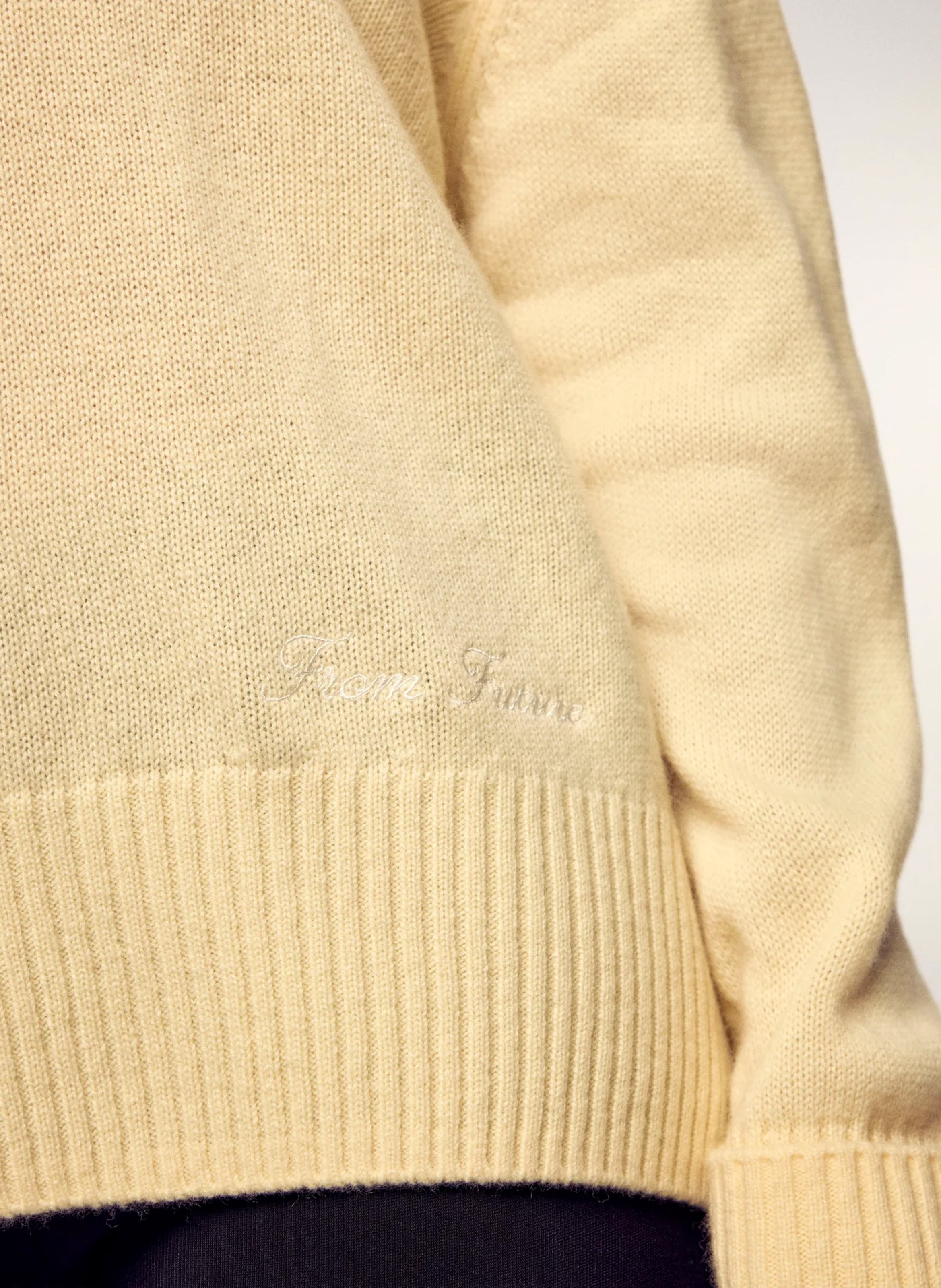 Pull oversize en cachemire FROM FUTURE Jaune